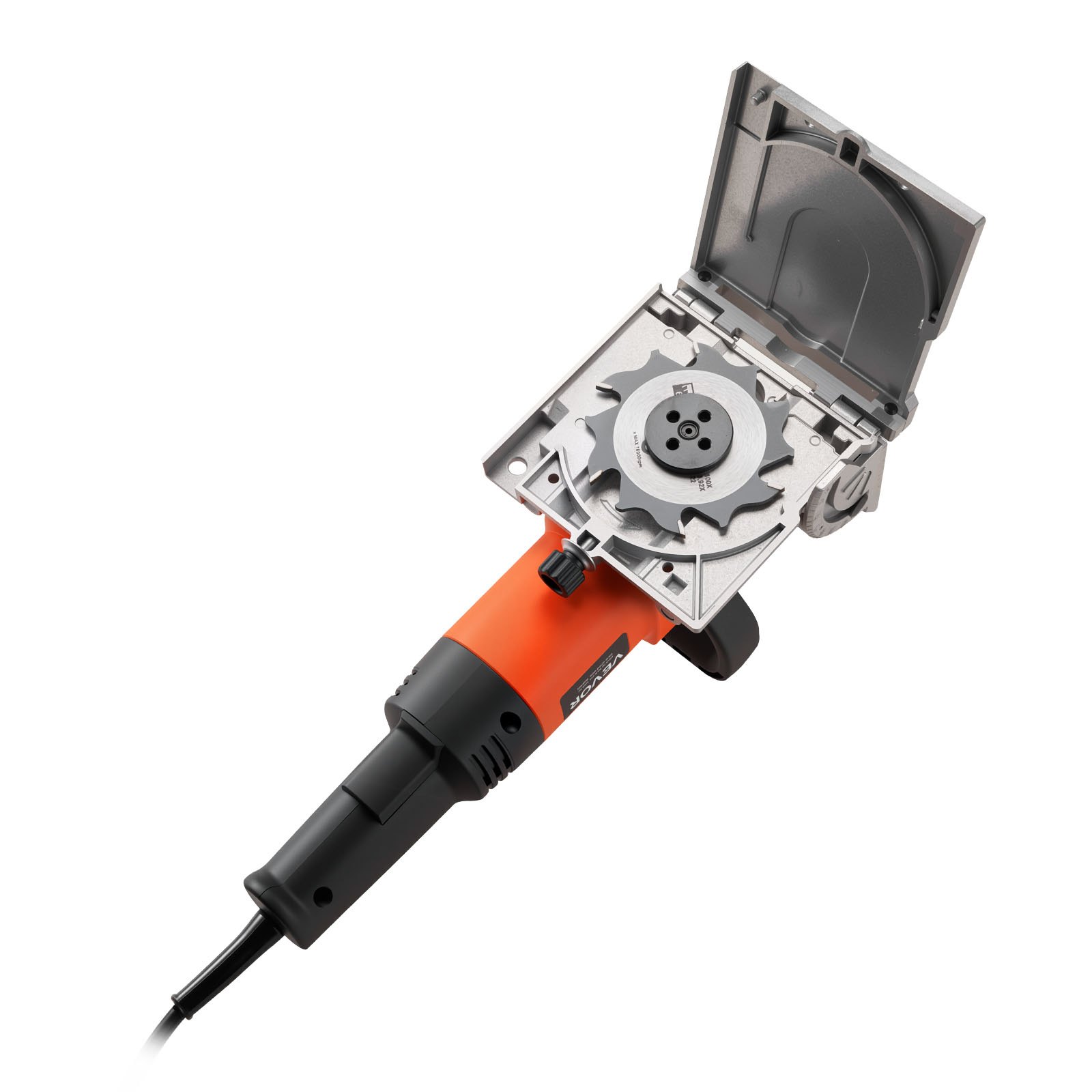 Biscuit Plate Joiner, 5.9A, Plate Joiner Tool Kit With 11,600 RPM 760W Motor, 45-Degree Locating Notch, Carbide Tipped Blade, Wood Biscuits, Dust Bag, Adjustable Angle & Depth, For Woodworking