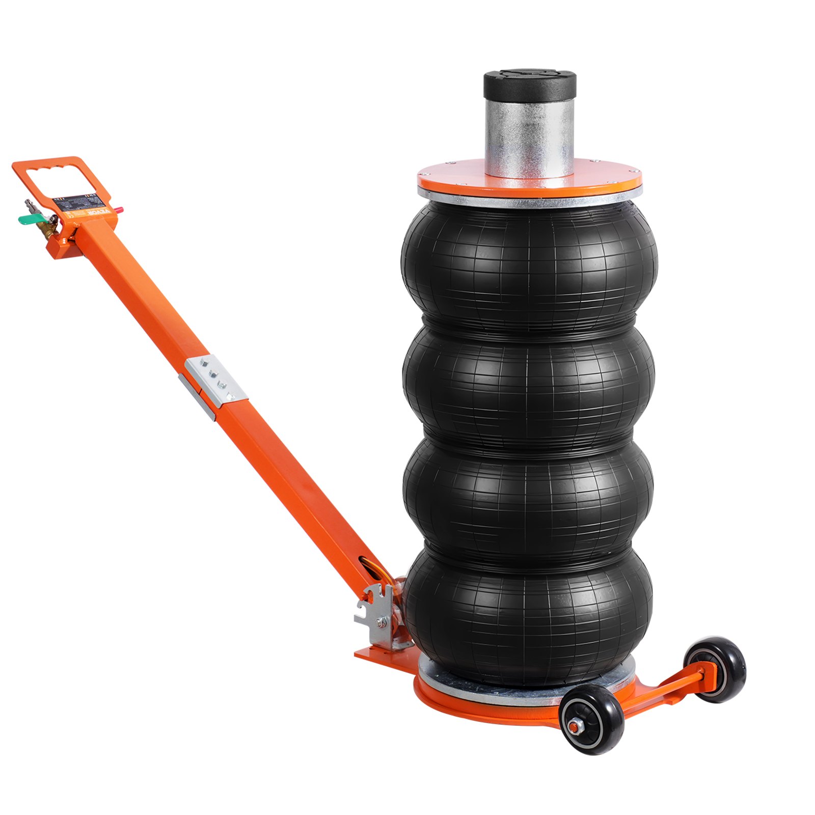 Gato neumático de 6 toneladas / 13000 libras, con columna elevada y mango ajustable