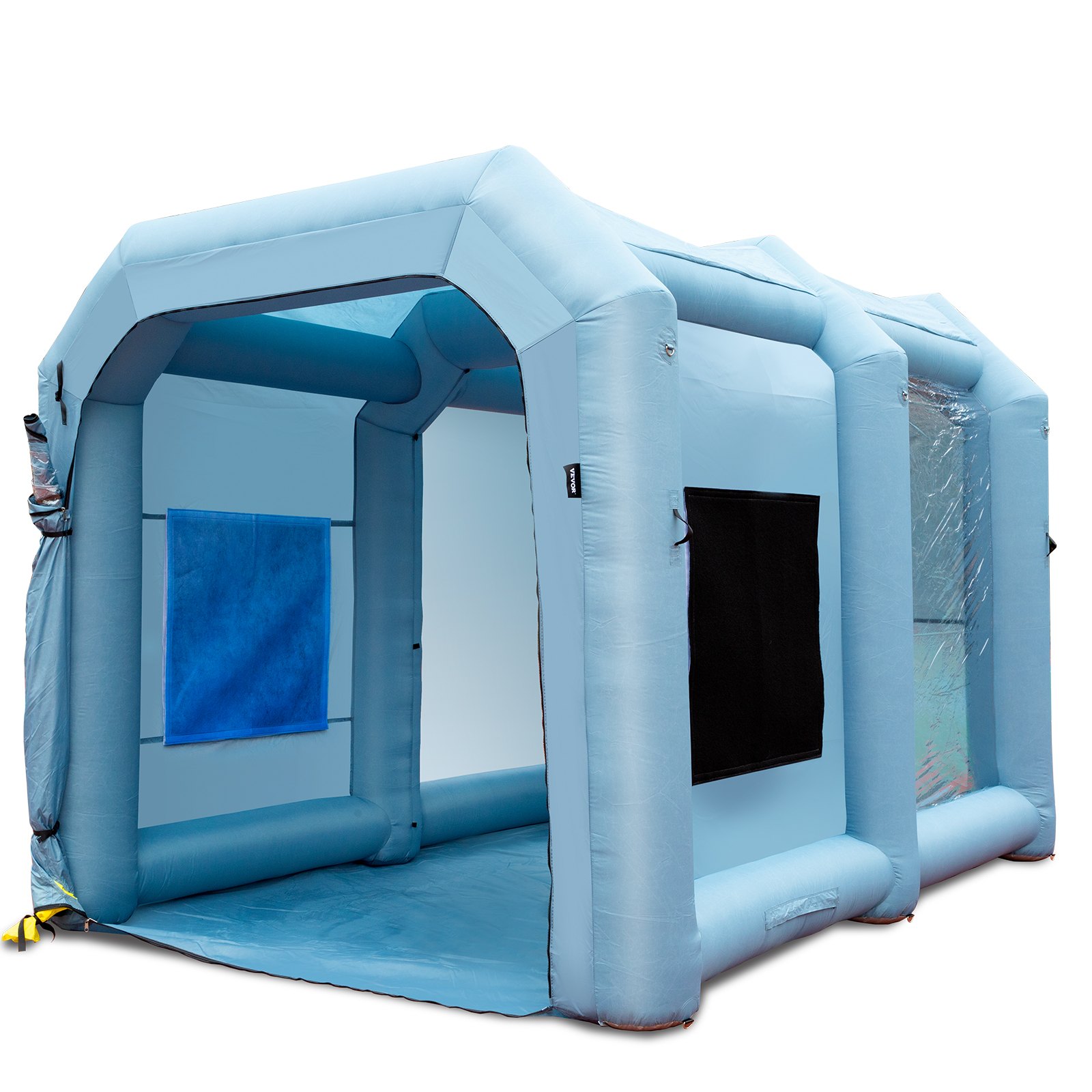 Inflatable Paint Booth, 13x10x9ft Inflatable Spray Booth, 950W High Powerful Blowers Spray Booth Tent, Car Paint Tent Air Filter System For Car Parking Tent Workstation Motorcycle Garage