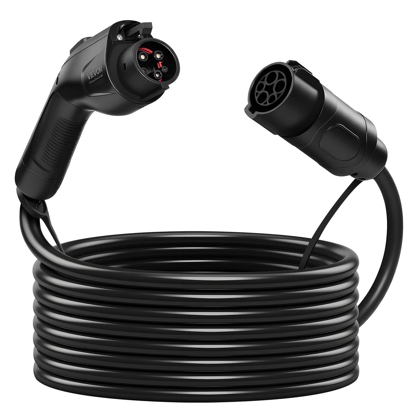 EV Charger Extension Cable, 40Amp 40 Ft J1772 Extension Cord Compatible With 120V-240V SAE J1772 Electric Vehicle Chargers, Level 1/Level 2 IP66 Heavy Duty Car Charging Cable With Carrying Bag