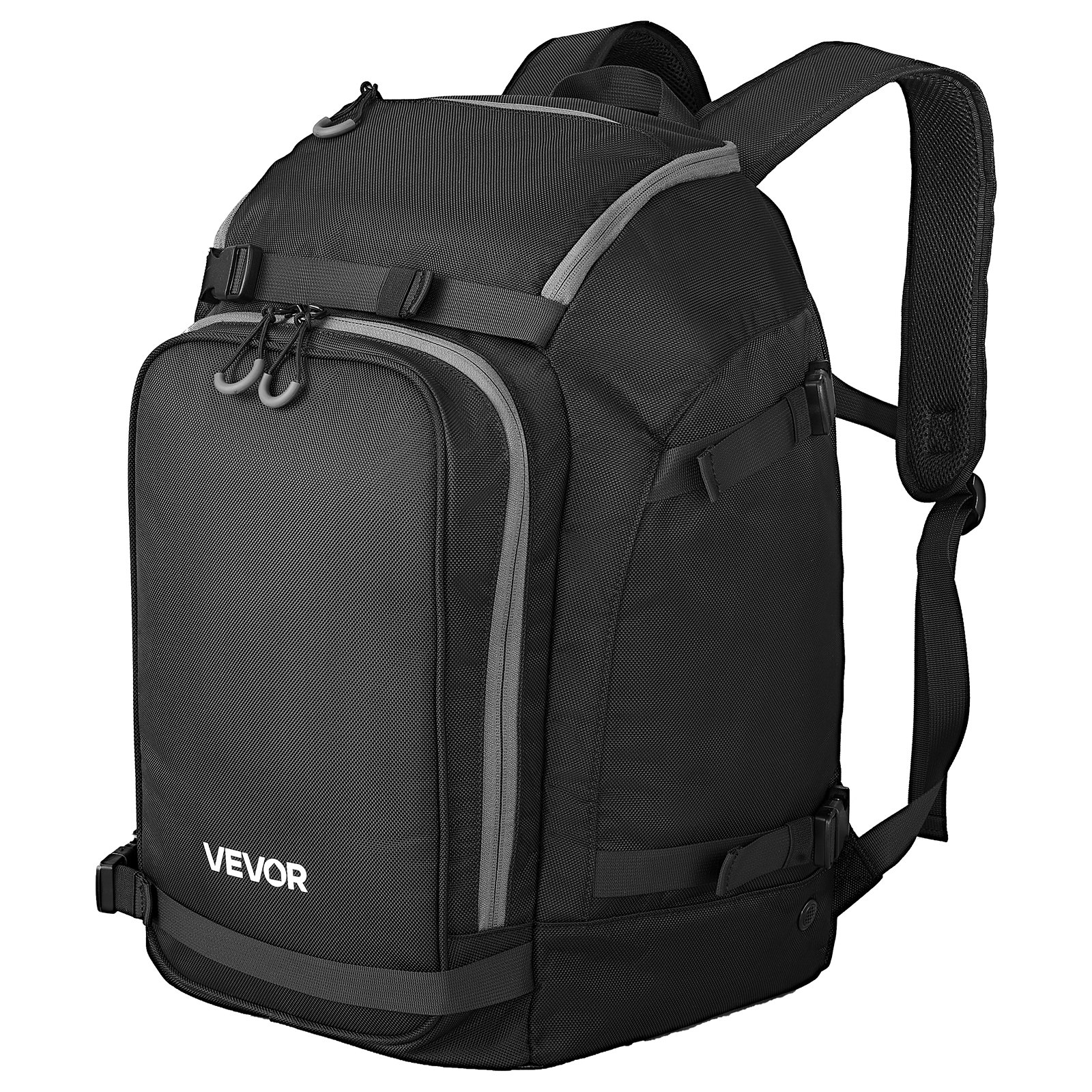 Mochila para botas de esquí/snowboard, 55L, impermeable, Oxford 1680D, negra.
