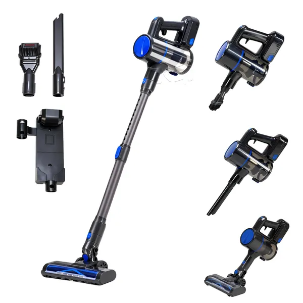 Cordless Vacuum Cleaner, Lightweight Stick Vacuum Household Anti-tangling And LED Light, Powerful Rechargeable Wireless Vacuum Cleaner