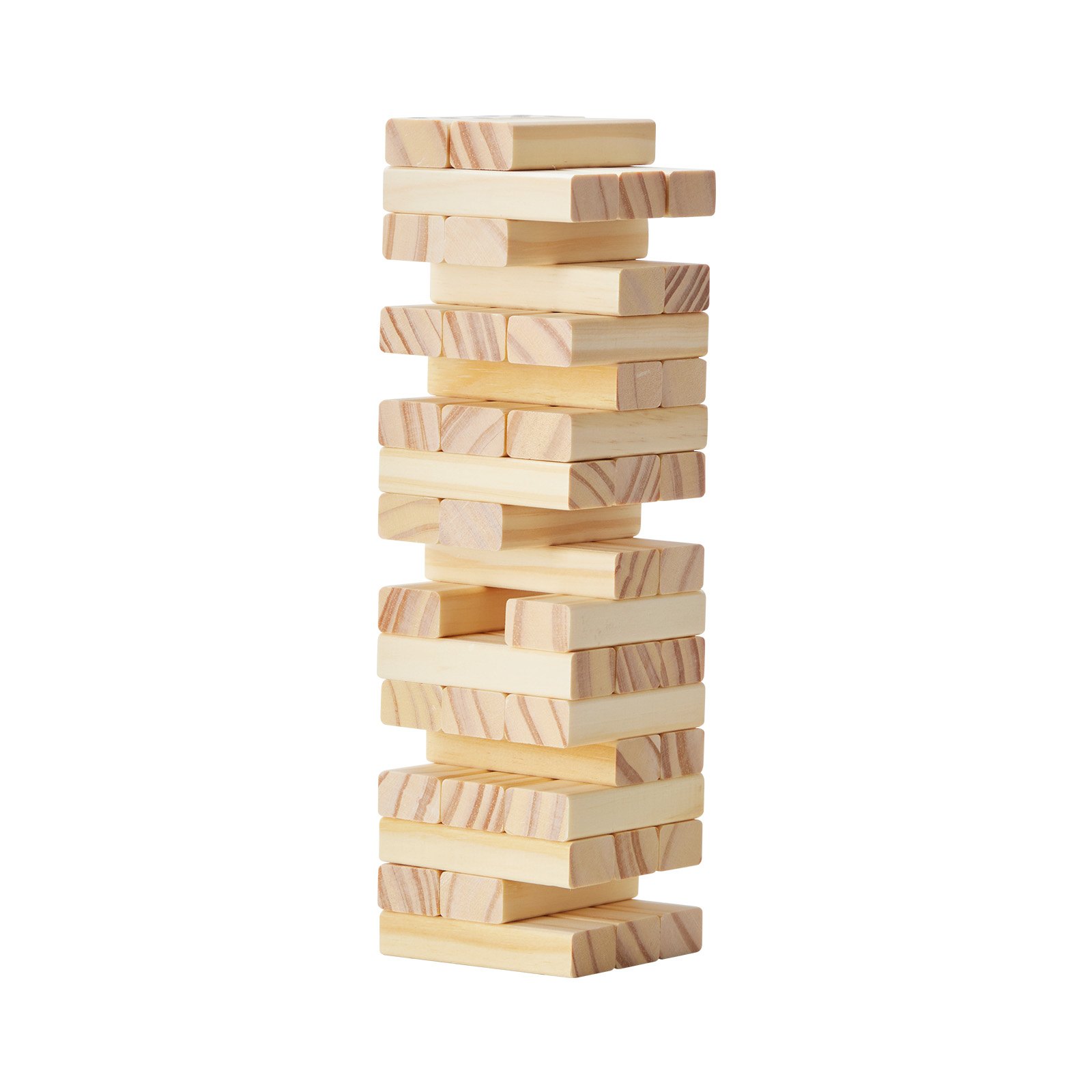 Tumbling Timber Toy, 54 Blocks Tumble Tower Blocks Game, Pine Wood Tumbling Tower Game With Storage Crate, Multiple Ways To Play Wooden Stacking Game, Tumble Tower Family Game For Indoor/Outdoor
