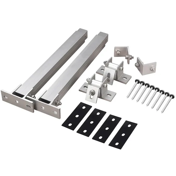 Solar Photovoltaic Adjustable Front And Rear Foot Brackets, Single Set Of 15-30 Degrees (nut Type)