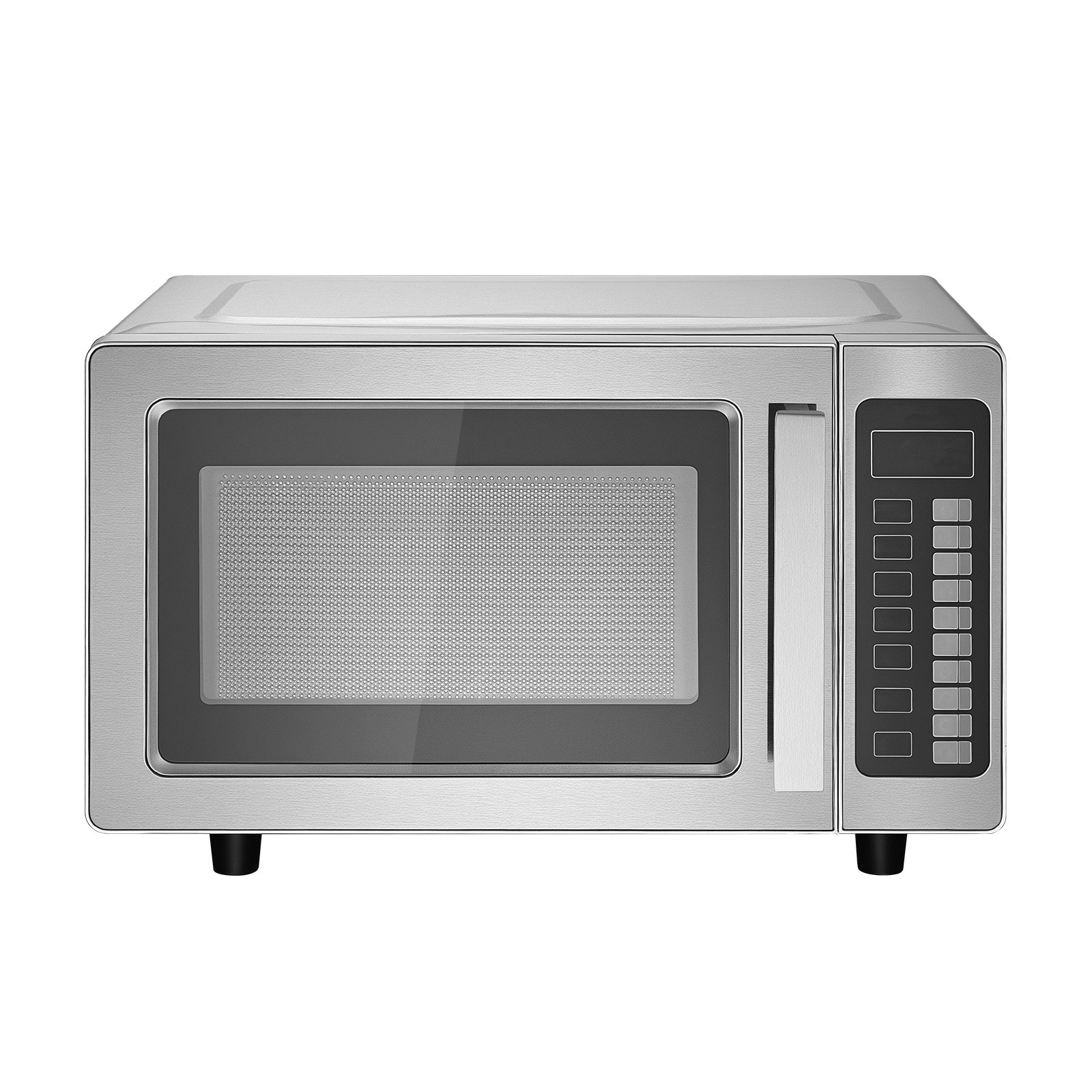 Countertop Microwave Oven, 0.9 Cu Ft, 1000W Digital Stainless Steel Microwave Oven With Touchscreen, 10 Cooking Presets, 5 Power Levels, Multi-Lock Door & Easy Clean Interior For Commercial Use