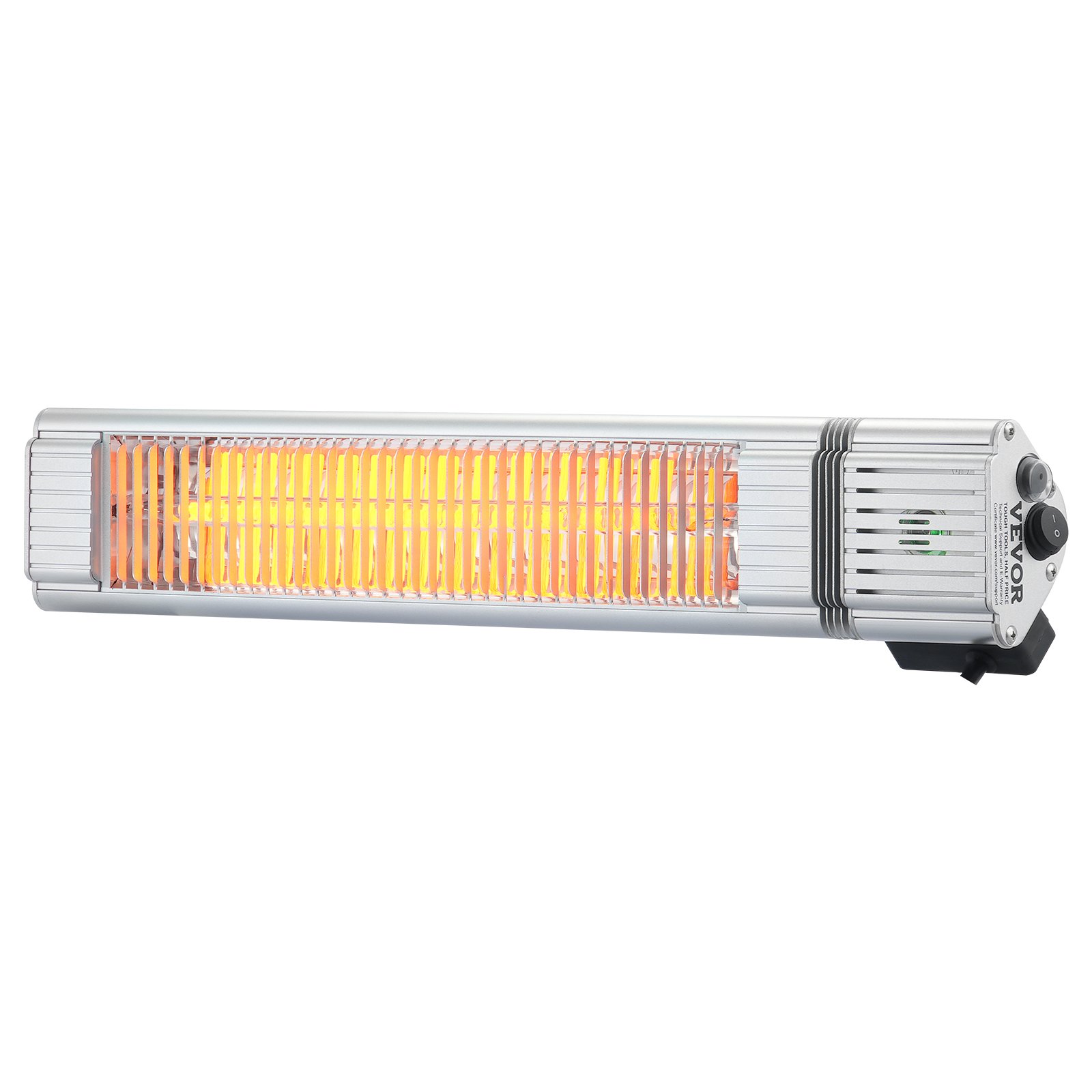 Infrared Heater, 1500W Remote Control Electric Space Infrared Heater, IP65 Protection Carbon Infrared Outdoor Heater With 3 Speeds, For Porch,Patio,Dining Room,Studio,Backyard,Garage, Wall Mount