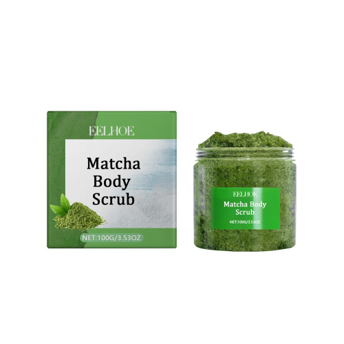 EELHOE Exfoliante Corporal de Matcha y Sal Marina, Nutre e Hidrata la Piel