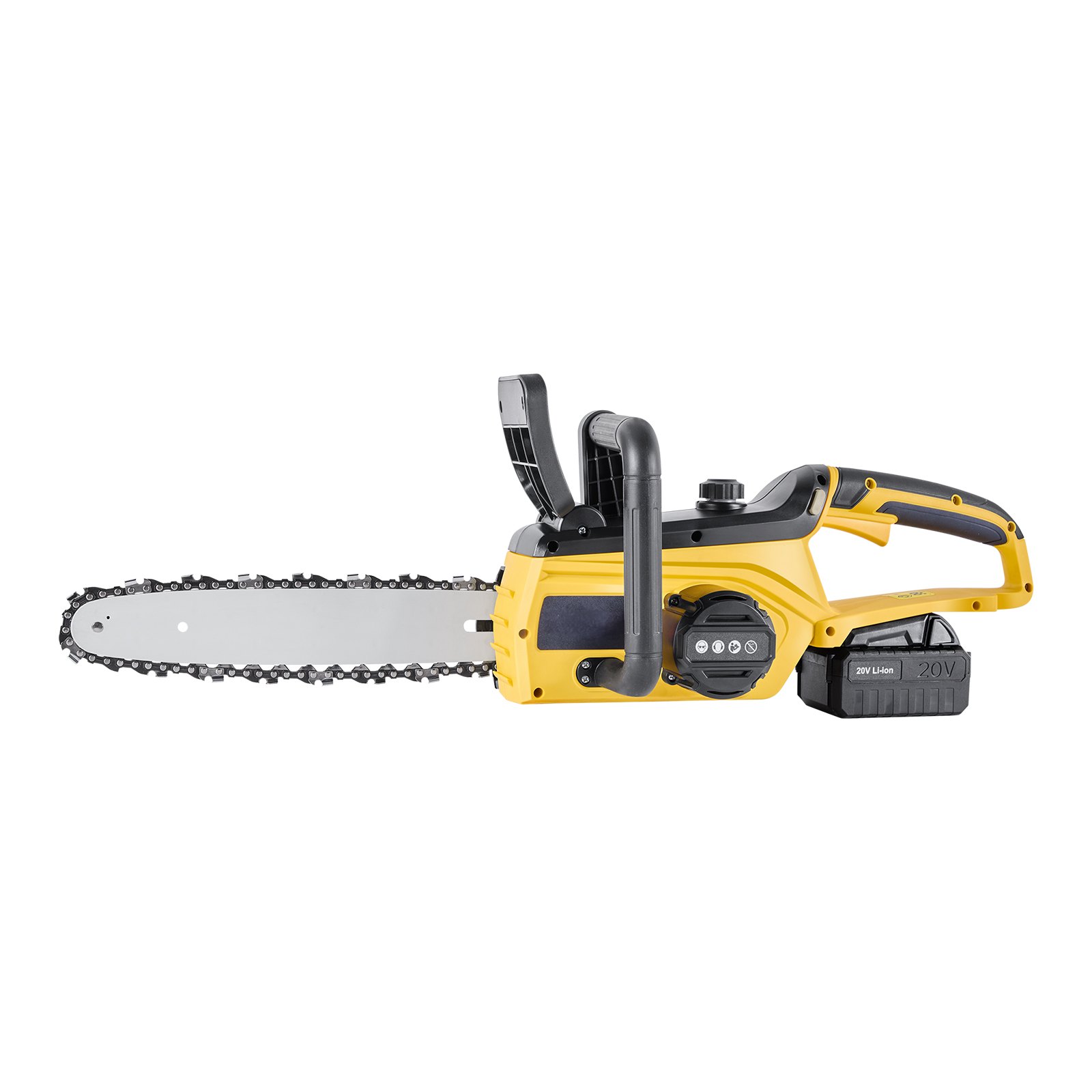 Motosierra inalámbrica de 20V 12 pulgadas, sin escobillas, con batería 4.0Ah y cargador