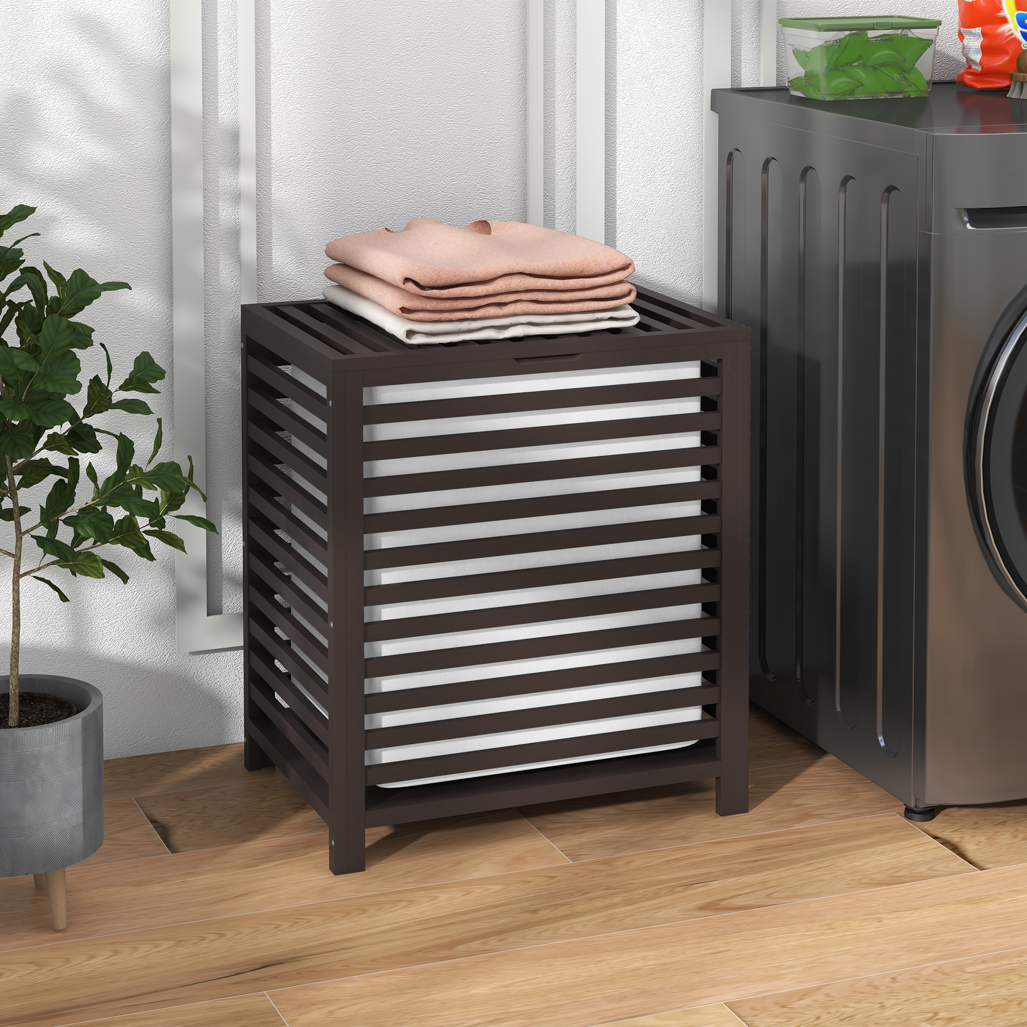 55 L Laundry Basket with Lid