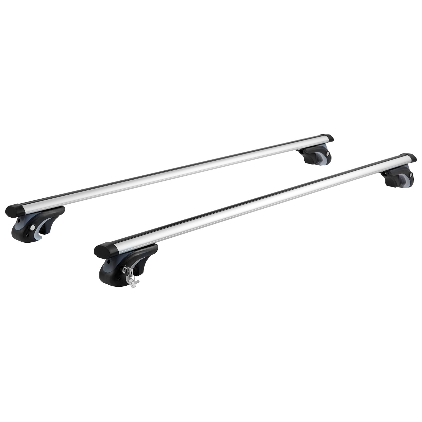Universal Roof Rack Cross Bars, 54" Aluminum Roof Rack Crossbars, Fit Existing Raised Side Rail With Gap, 200 Lbs Load Capacity, Adjustable Crossbars With Locks, For SUVs, Sedans, And Vans