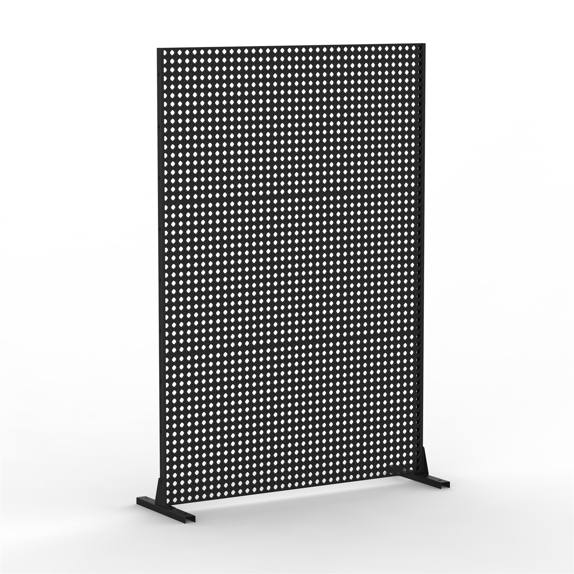 Metal Privacy Screen, Freestanding Outdoor Indoor Divider, Decorative Privacy Screen Panels For Balcony Patio Garden, Rhombus-Shaped