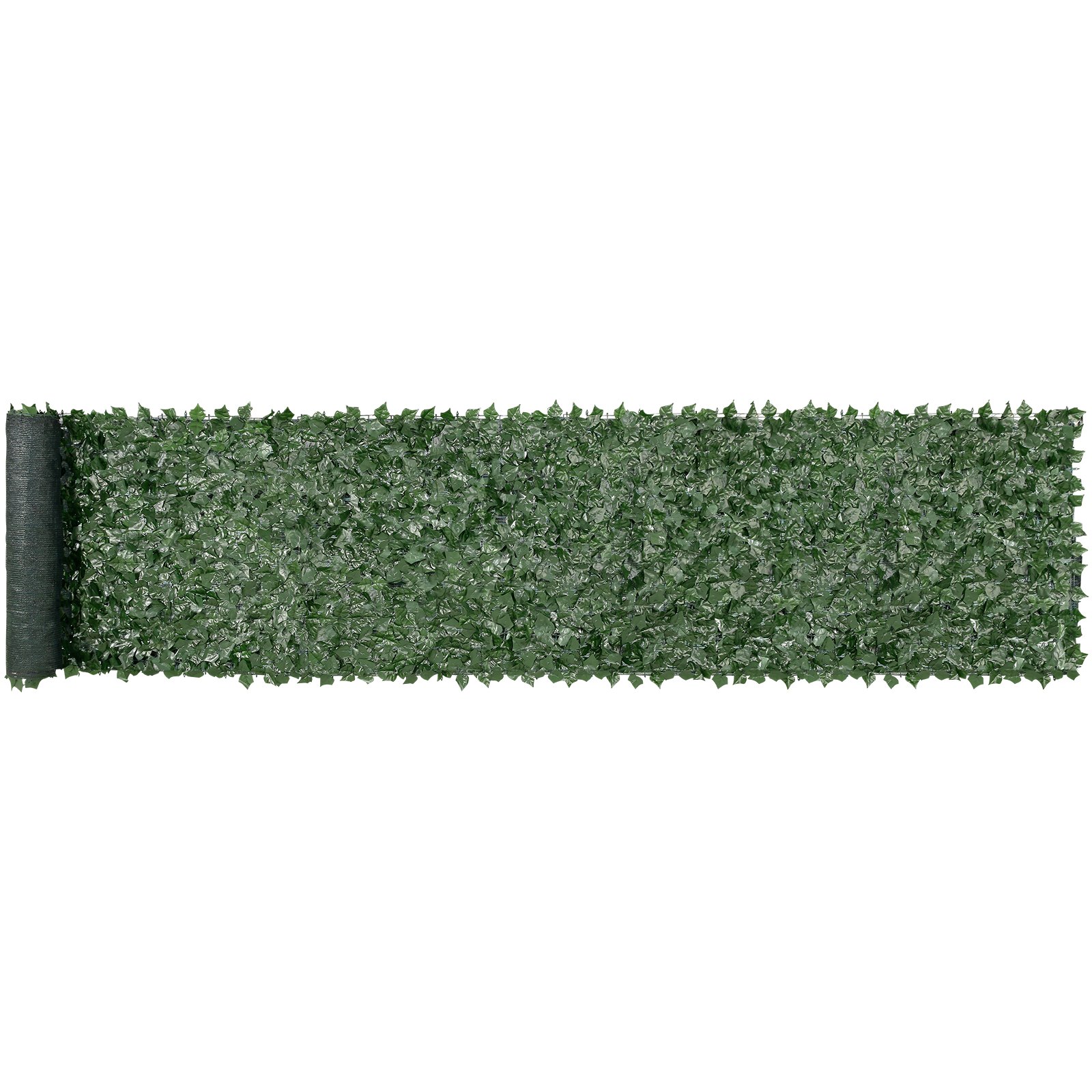 39"x198" Artificial Faux Ivy Leaf Privacy Fence Screen With Mesh Cloth Backing