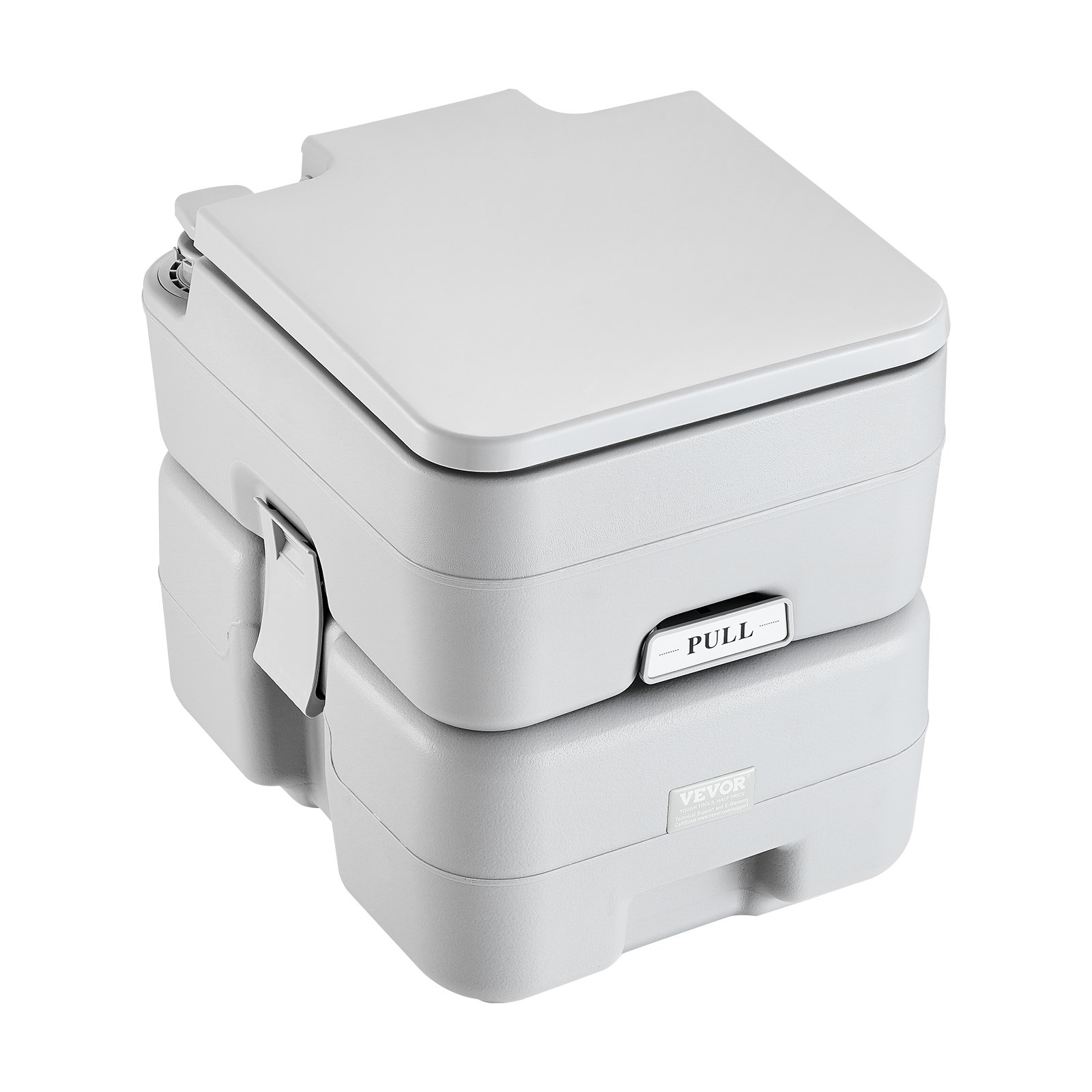 Inodoro portátil para camping con tanque de residuos 5.3 gal y descarga 3.2 gal