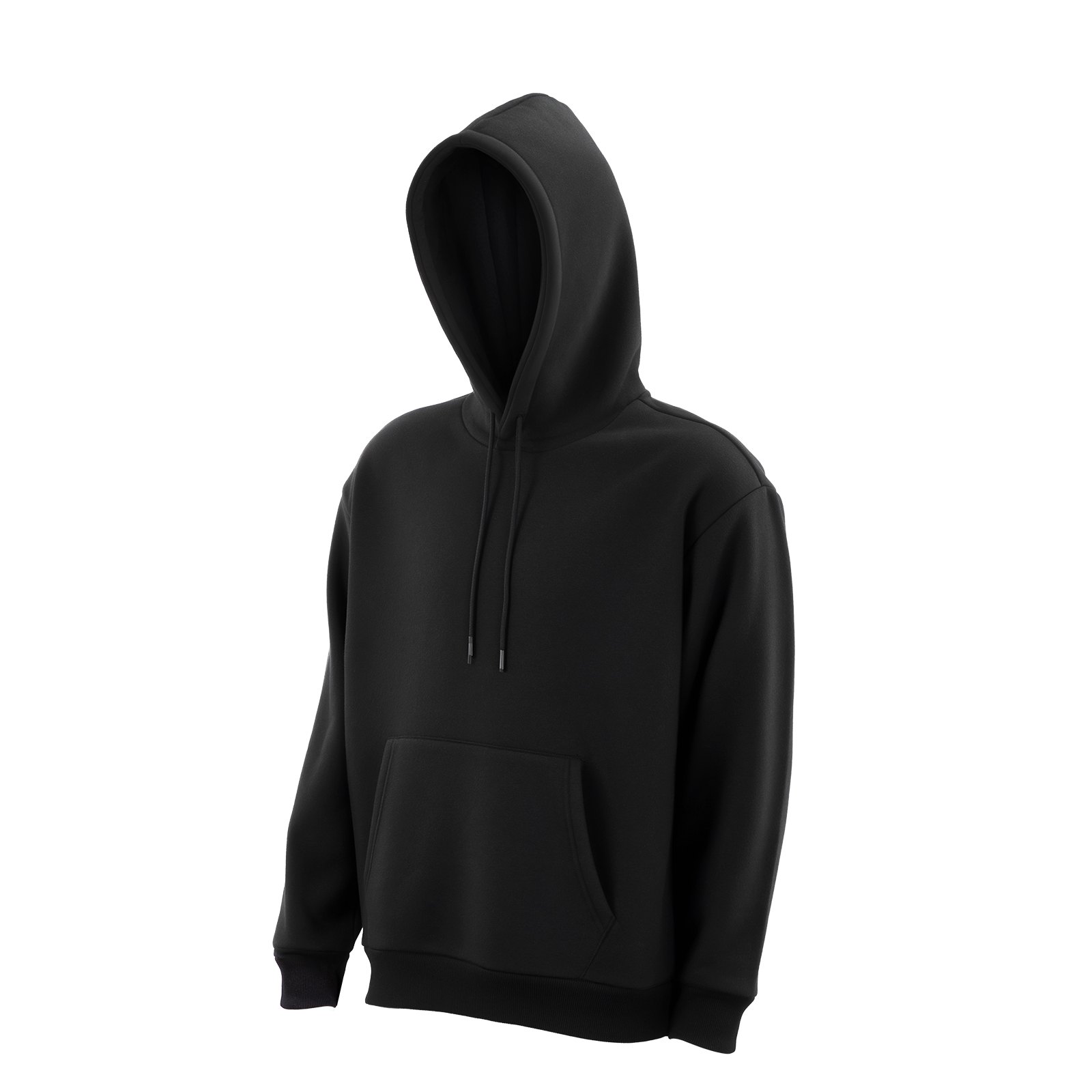 Women Pullover Hoodie, X-Large Size, Fleece Long Sleeve Comfy Casual Basic Pullover Hooded Sweatshirt, Warm & Skin-friendly, Practical & Trendy, Black Hoodie With Large Pocket For Fall & Winter