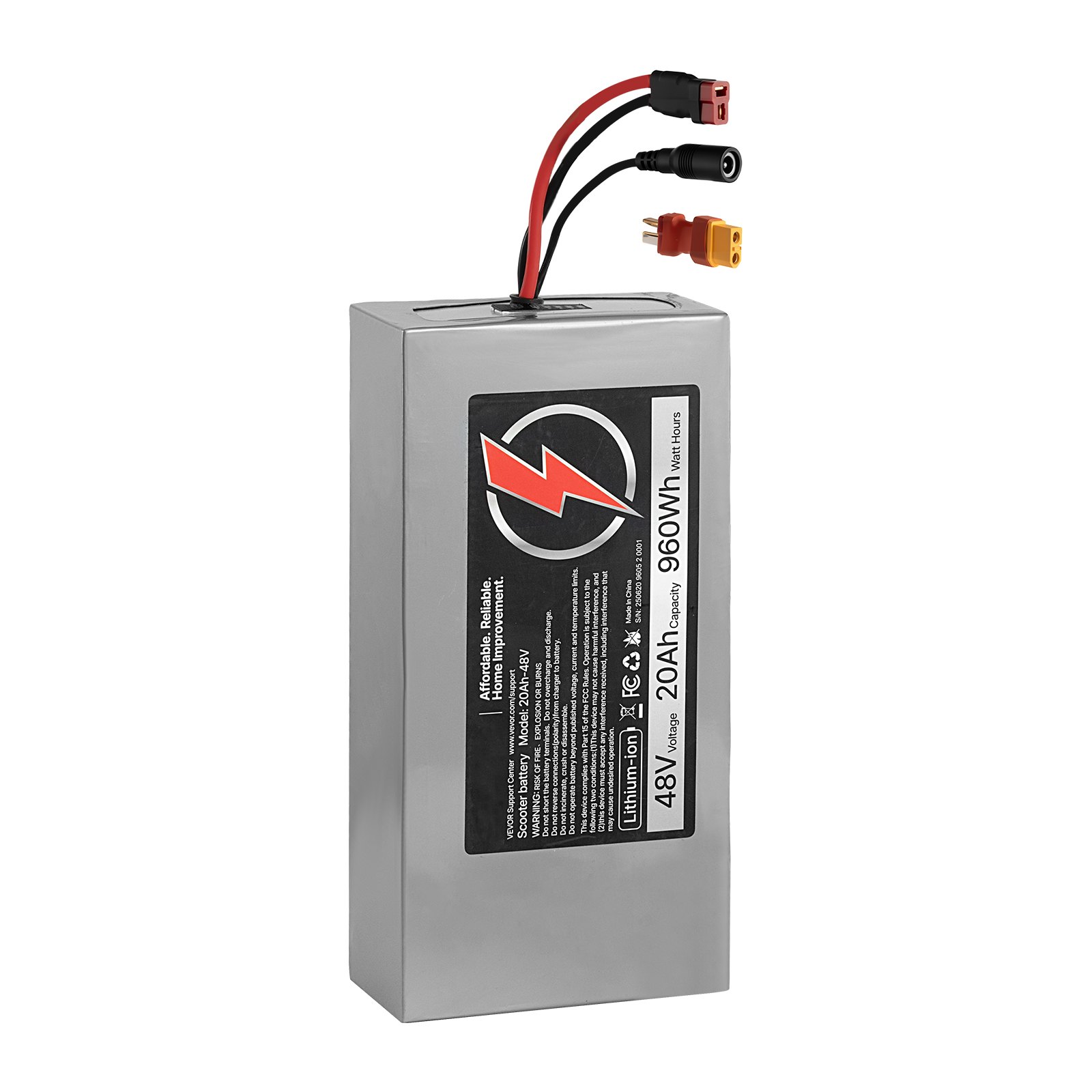 Batería de litio 48V 20Ah para scooter eléctrico y e-bike con cargador