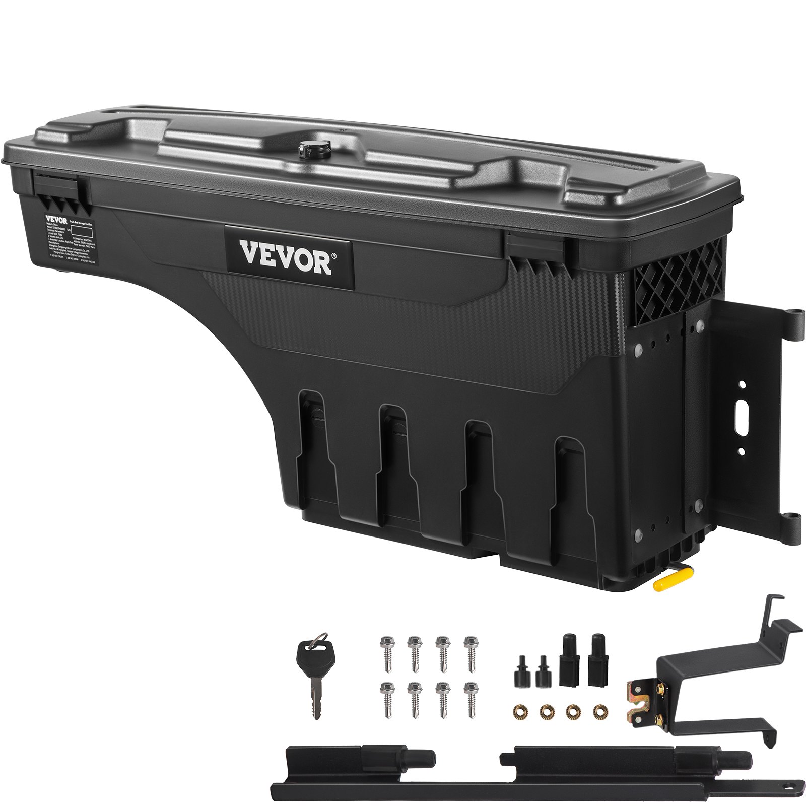 Caja de almacenamiento para camioneta, ABS impermeable, 20 L, con cerradura