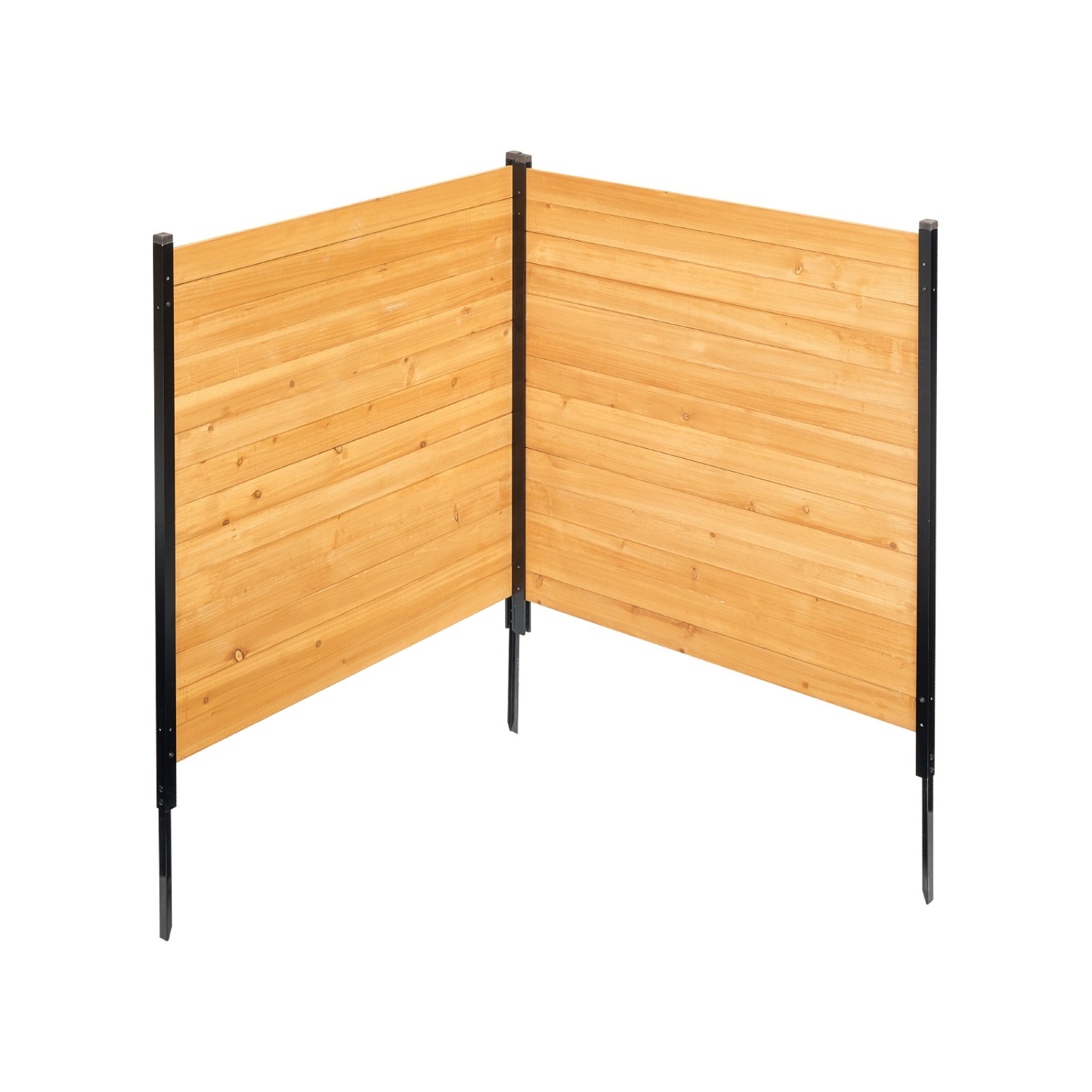 Wooden Privacy Fence 2 Panels Solid Air Conditioner Fence 38' W X 42' L