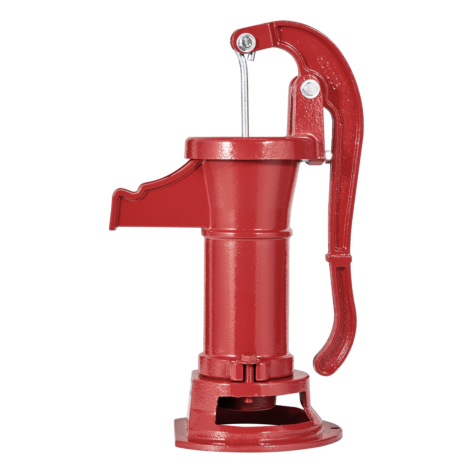 Well Hand Pitcher Pump, 25 Ft Maximum Lift, Antique Cast Iron Manual Hand Water Pump, NPT 1-1/4 In Connection, Easy Installation, Old Fashioned For Outdoor Garden, Pond, Backyard, Farm, Red
