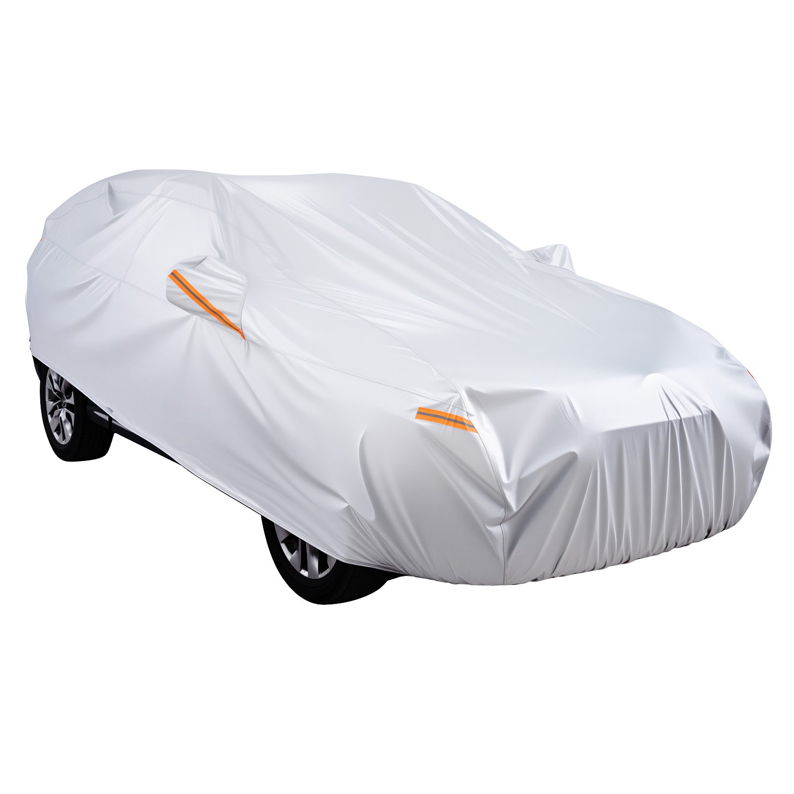 Funda impermeable para auto Toyota RAV4, todo clima, con cremallera, plateada