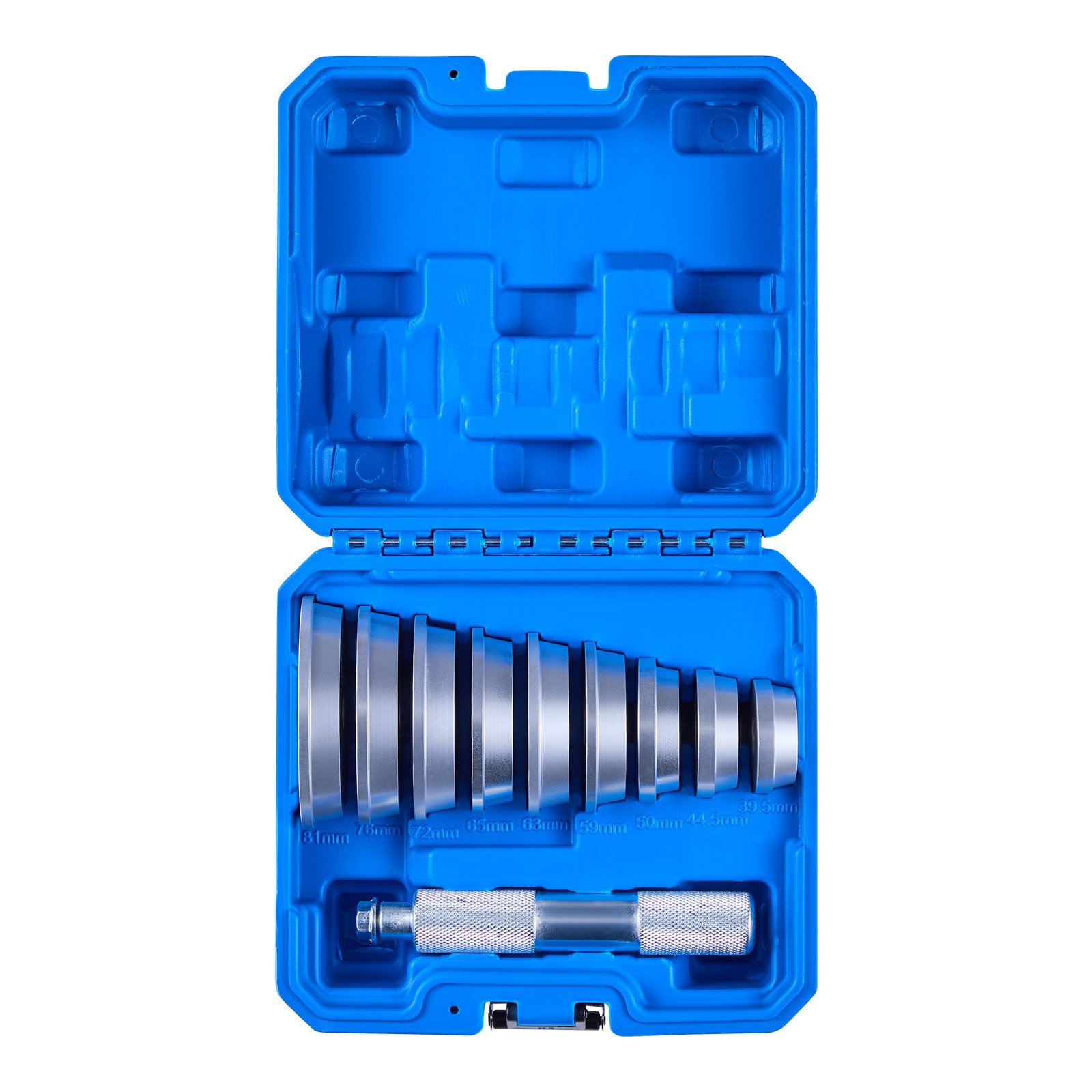 Kit de prensa para rodamientos y sellos, 10 piezas, con 9 bujes, aleación de aluminio