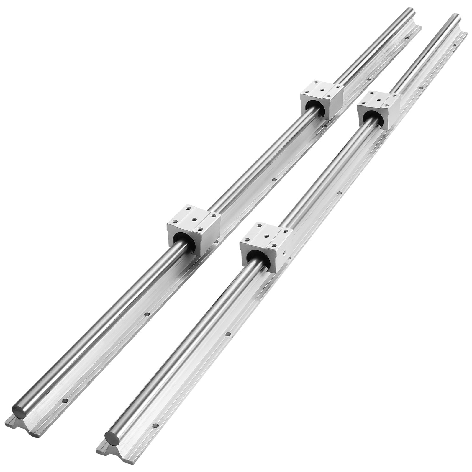 Kit de riel de guía lineal SBR12, 1000 mm, 2 rieles y 4 bloques SBR12UU.