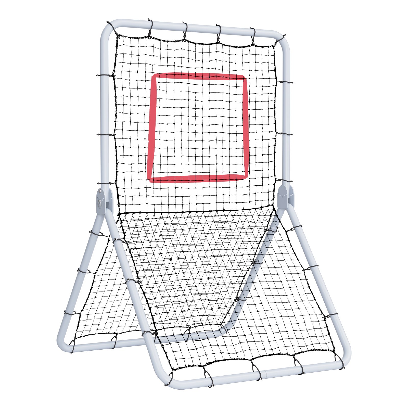 Baseball And Softball Rebounder Net, 3.5 X 6 Ft PitchBack Baseball Pitching Nest, Softball Pitchback Net, Fielding Trainer, Bounce Back Net For Fielding/Throwing Practice, 5 Adjustable Angles