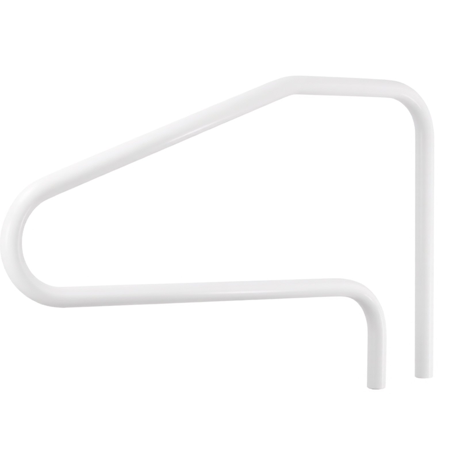 Barandilla para piscina de 48 x 32 pulgadas, acero inoxidable, 220 libras de carga.