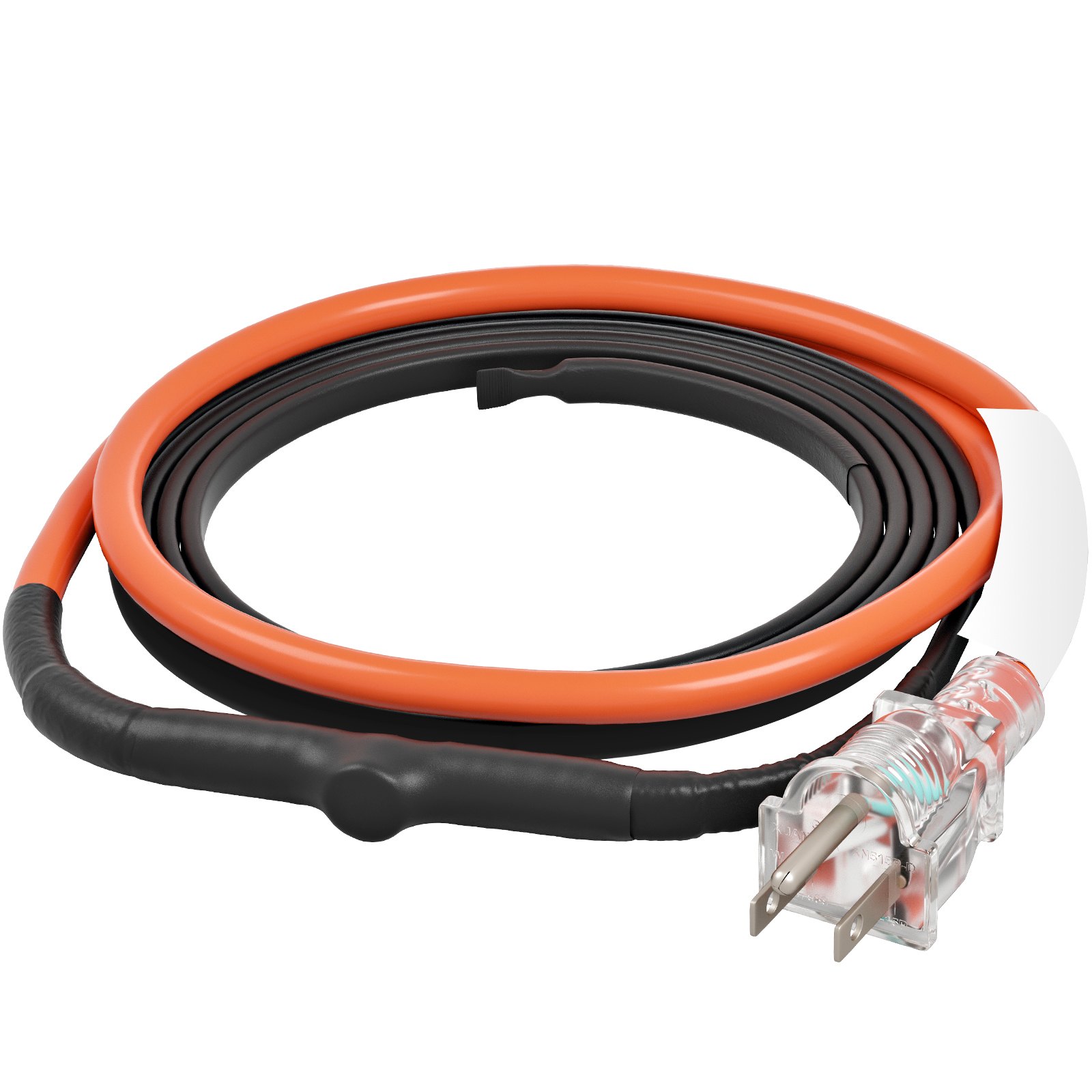 Cable calefactor autorregulable para tuberías, 3 pies, 5W/pie, protección anticongelante