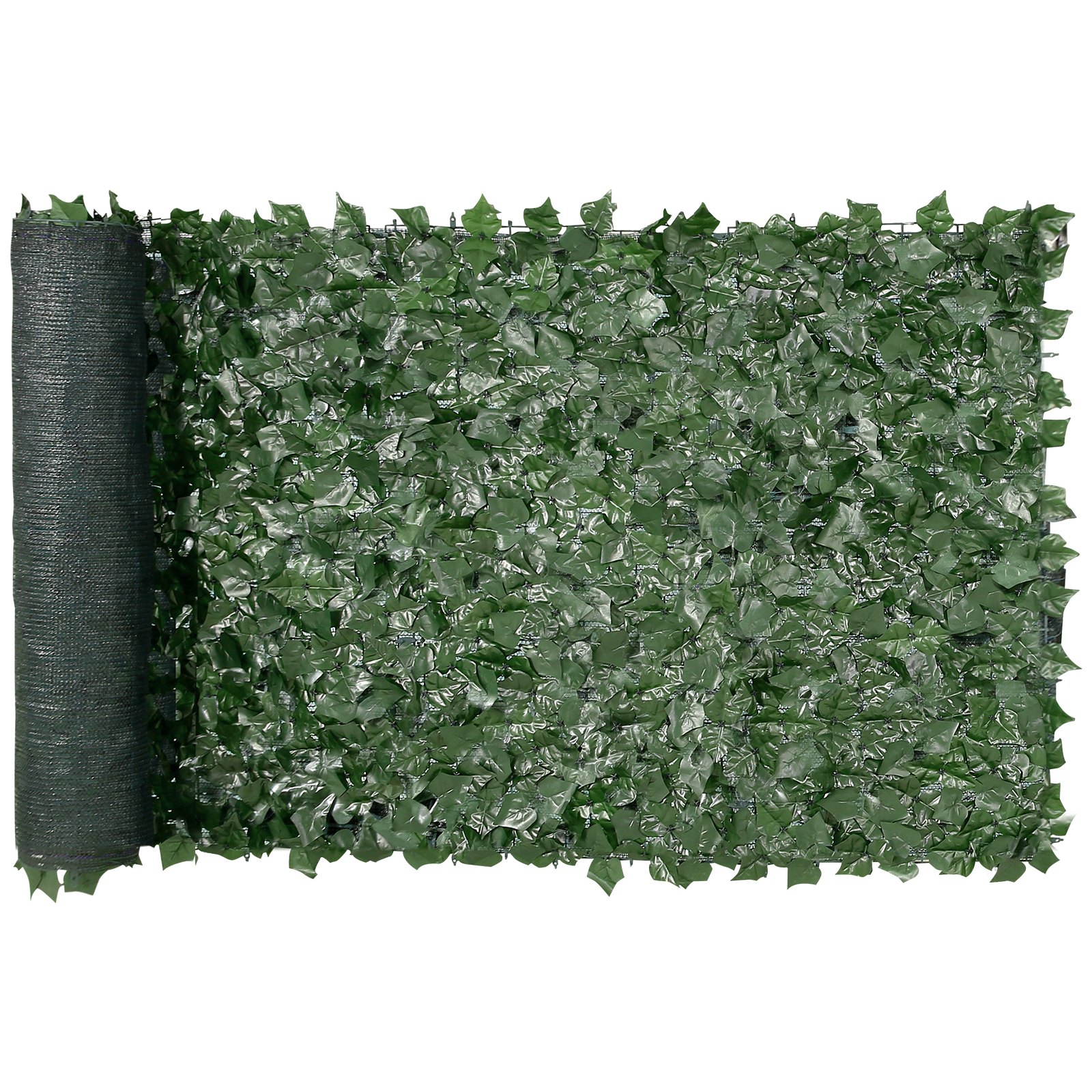 39'x98' Artificial Faux Ivy Leaf Privacy Fence Screen With Mesh Cloth Backing