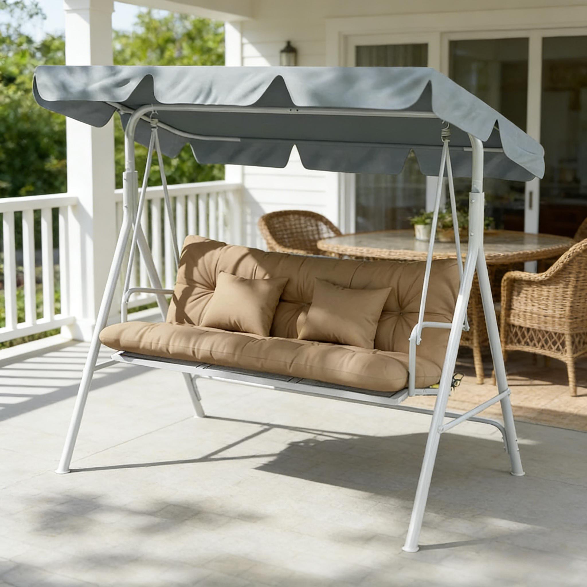 Tufted Outdoor Furniture Cushions,Soft Garden Chair Cushions,Back and Seat Cushion,Patio Chair Cushions(Only Cushion)