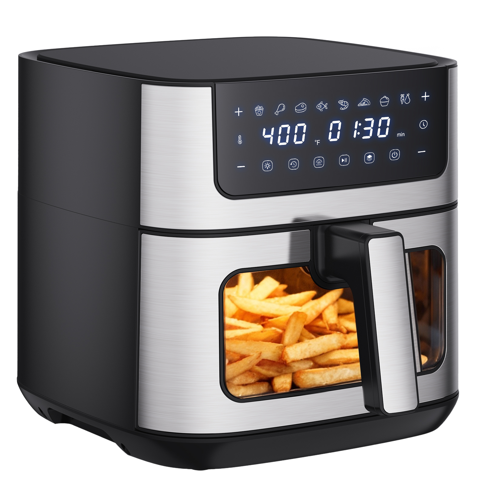 6.34 Litre Oil-free Air Fryer, With Window Design, 8 Food Cooking Modes, And Equipped With A 90-minute Timer