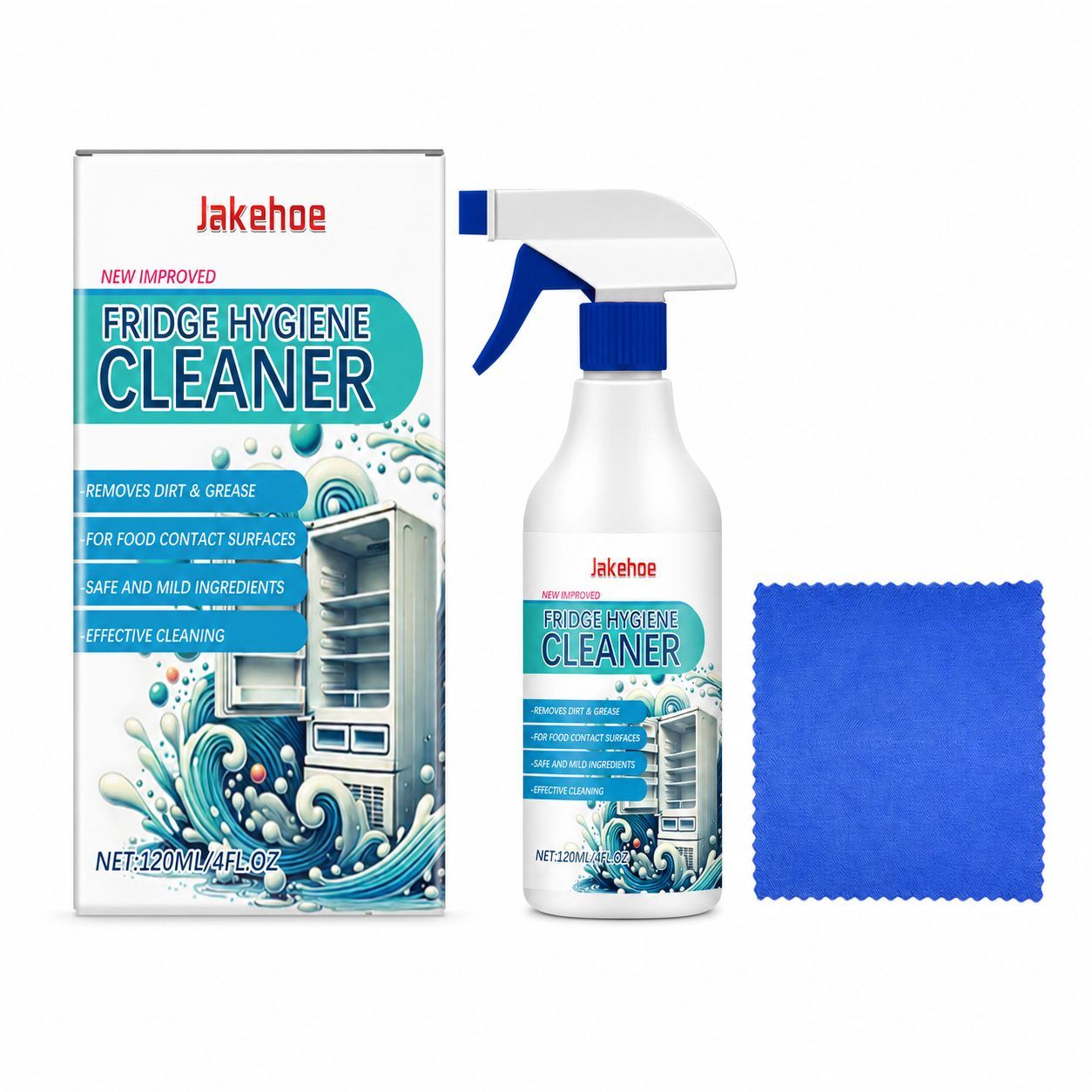 JAKEHOE Refrigerator Cleaner Kit, 1set Kit