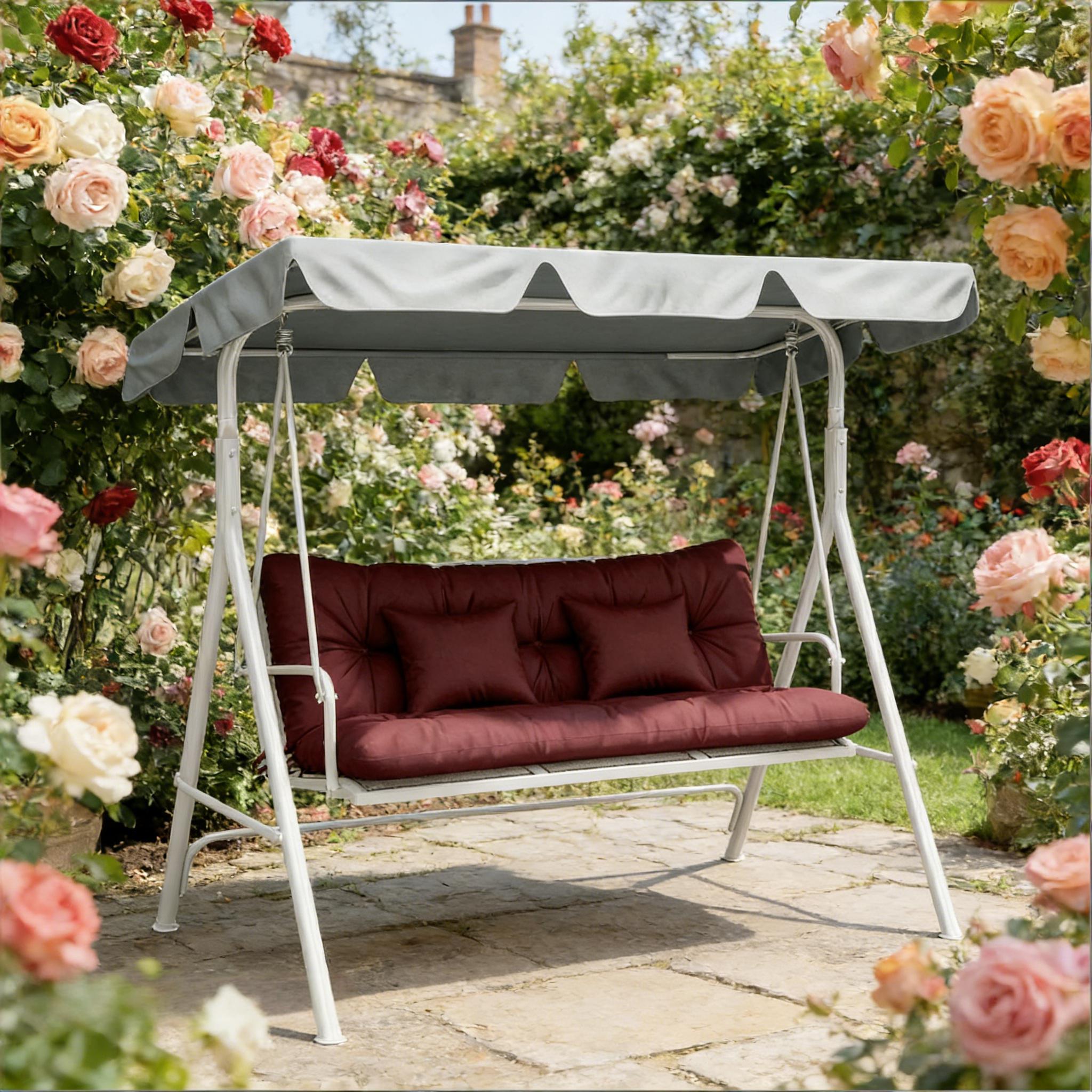 Cojines suaves para silla de jardín o patio, para respaldo y asiento.