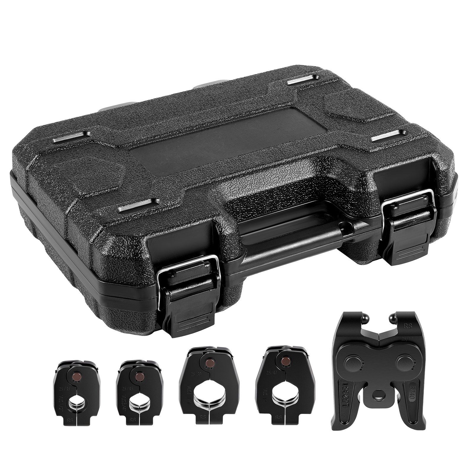 Kit de prensado ProPress de 5 piezas, anillos 1/2, 3/4, 1, 1-1/4 y actuador R8