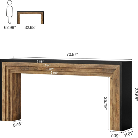 Long Console Table Living Room Table Not Supported Non-defective Remorse Returns