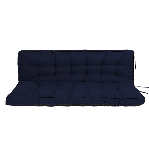 Cojines para columpio de exterior, 70 pulgadas, impermeables, 4 pulgadas de grosor, azul oscuro