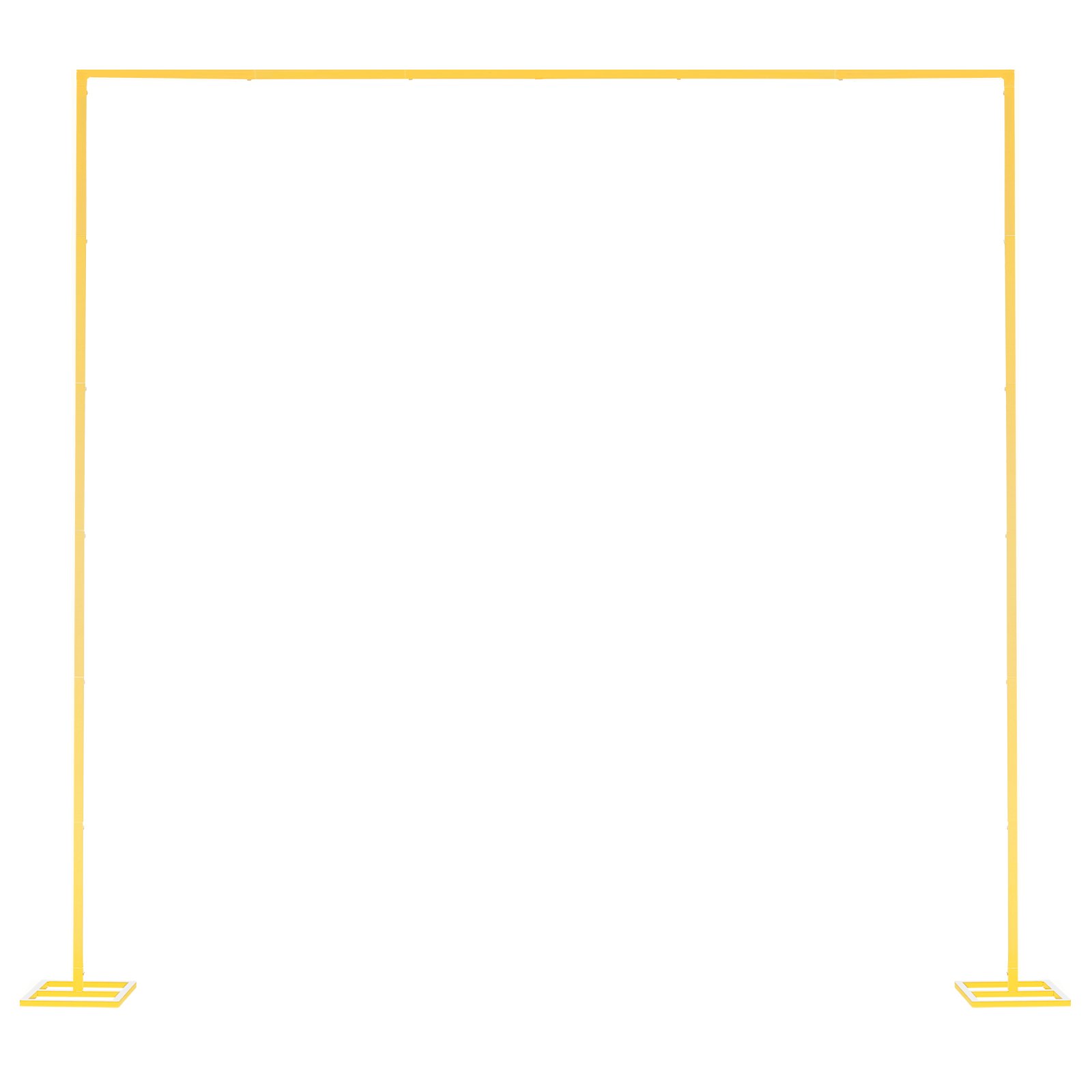 Arch Backdrop Stand, 8 X 8 Ft, Stable Structure, Easy Assembly, Square Gold Metal Arch Backdrop Stand For Wedding, Birthday Party, Graduation, Holiday Celebration, And Ceremony Decoration