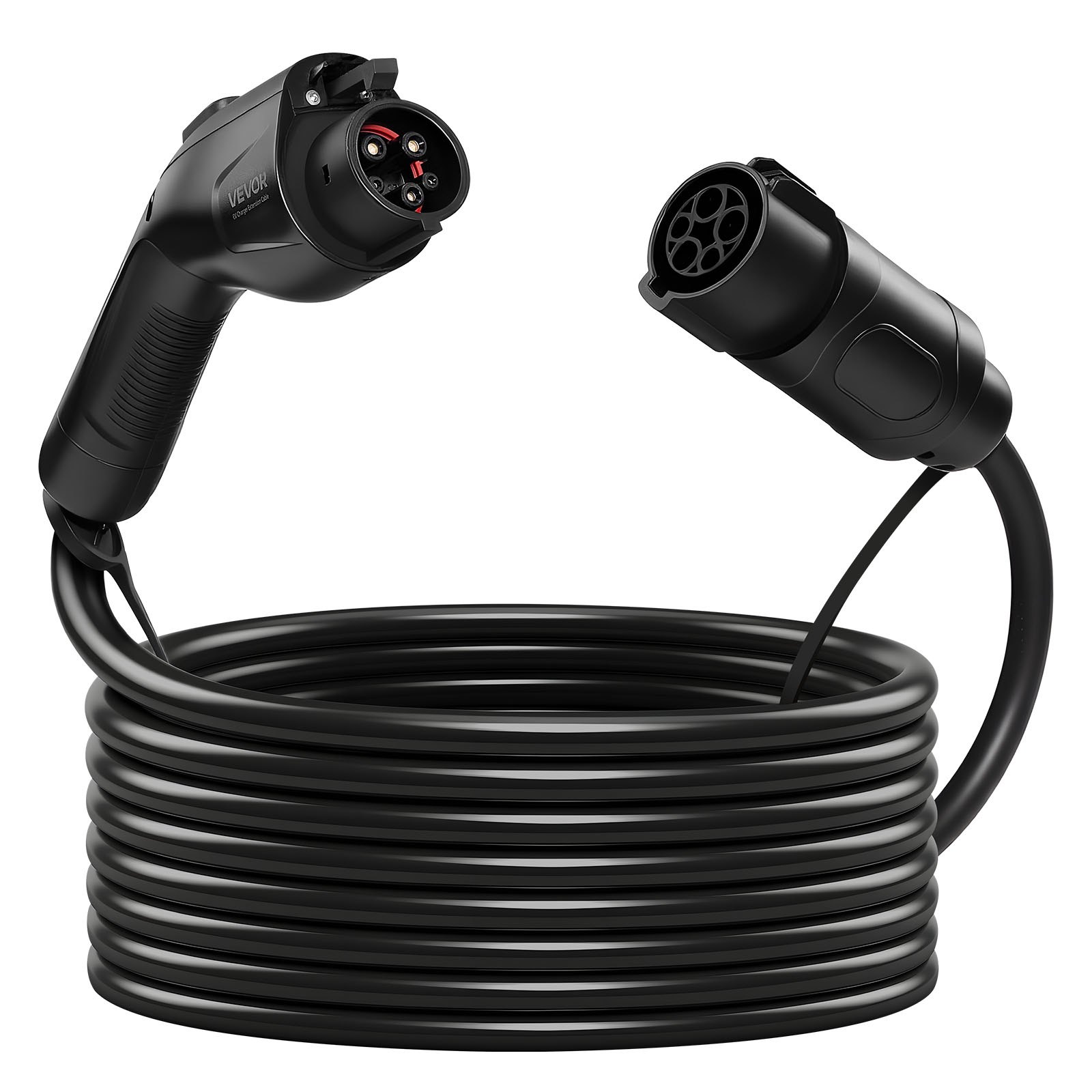 EV Charger Extension Cable, 32Amp 40 Ft J1772 Extension Cord Compatible With 120V-240V SAE J1772 Electric Vehicle Chargers, Level 1/Level 2 IP66 Heavy Duty Car Charging Cable With Carrying Bag