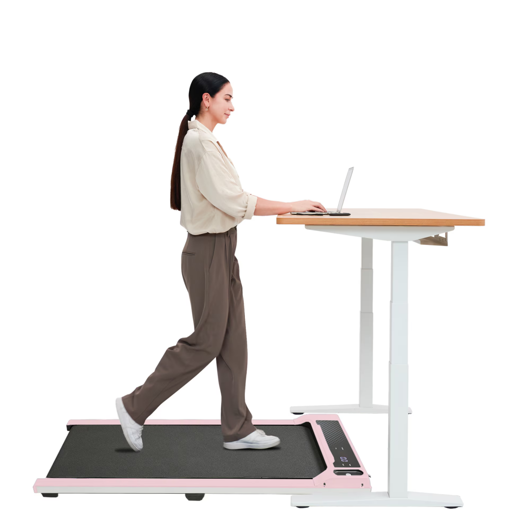 Caminadora portátil para debajo del escritorio, motor silencioso, con control remoto.