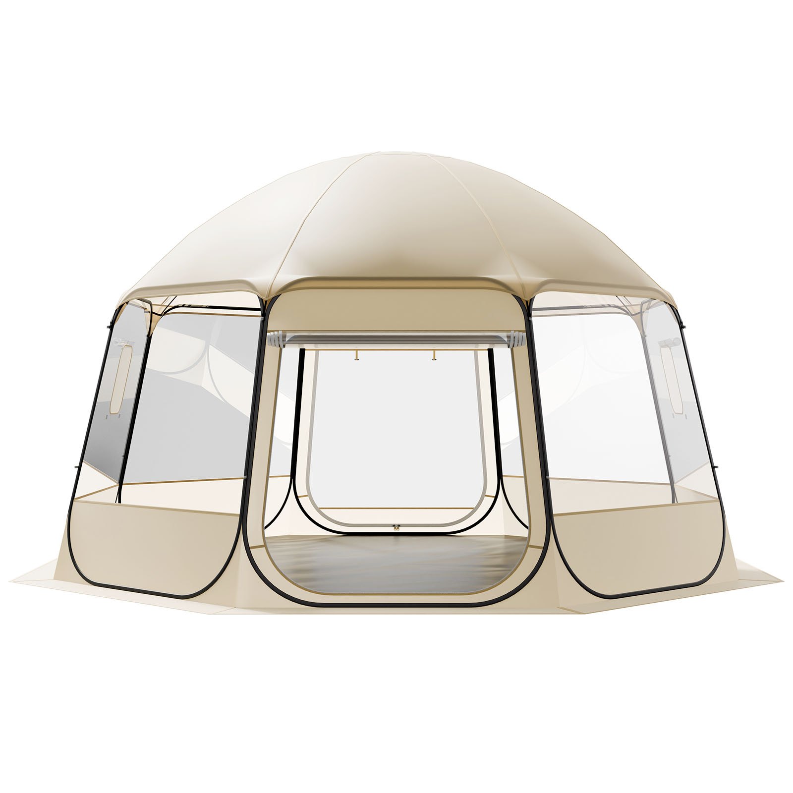 Pop Up Bubble Tent, 15 X 13.8 Ft Waterproof & UV-Resistant, Clear Camping Tent Shelter, Outdoor Garden Dome Igloo Tents With Windows, 540° Panoramic View, For 12-15 Persons Patio Backyard