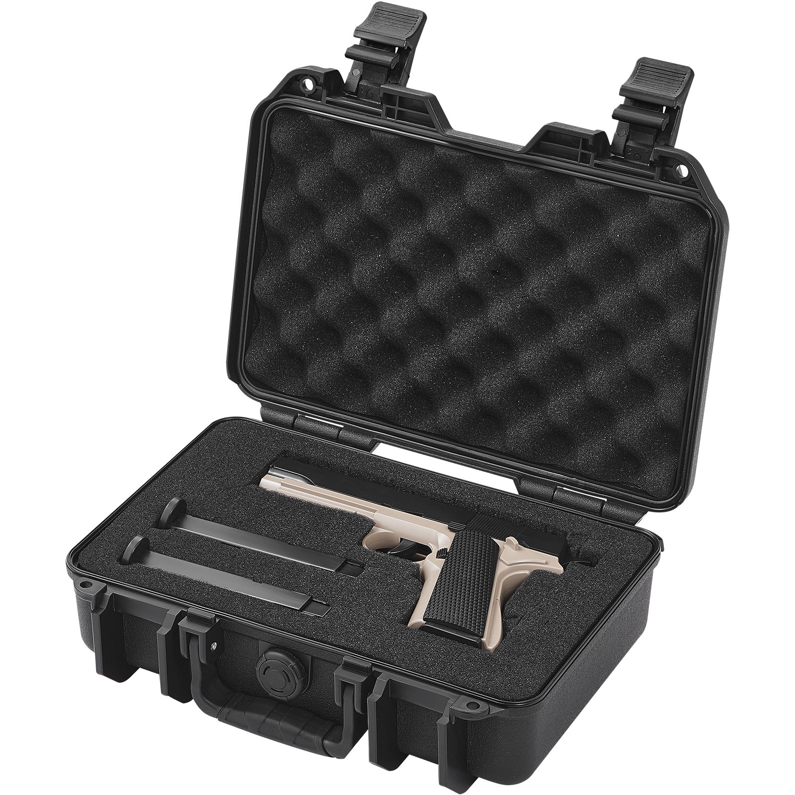 Hard Pistol Cases With Pre-cut PU Foam Lockable Pistol Case For 1 Pistol