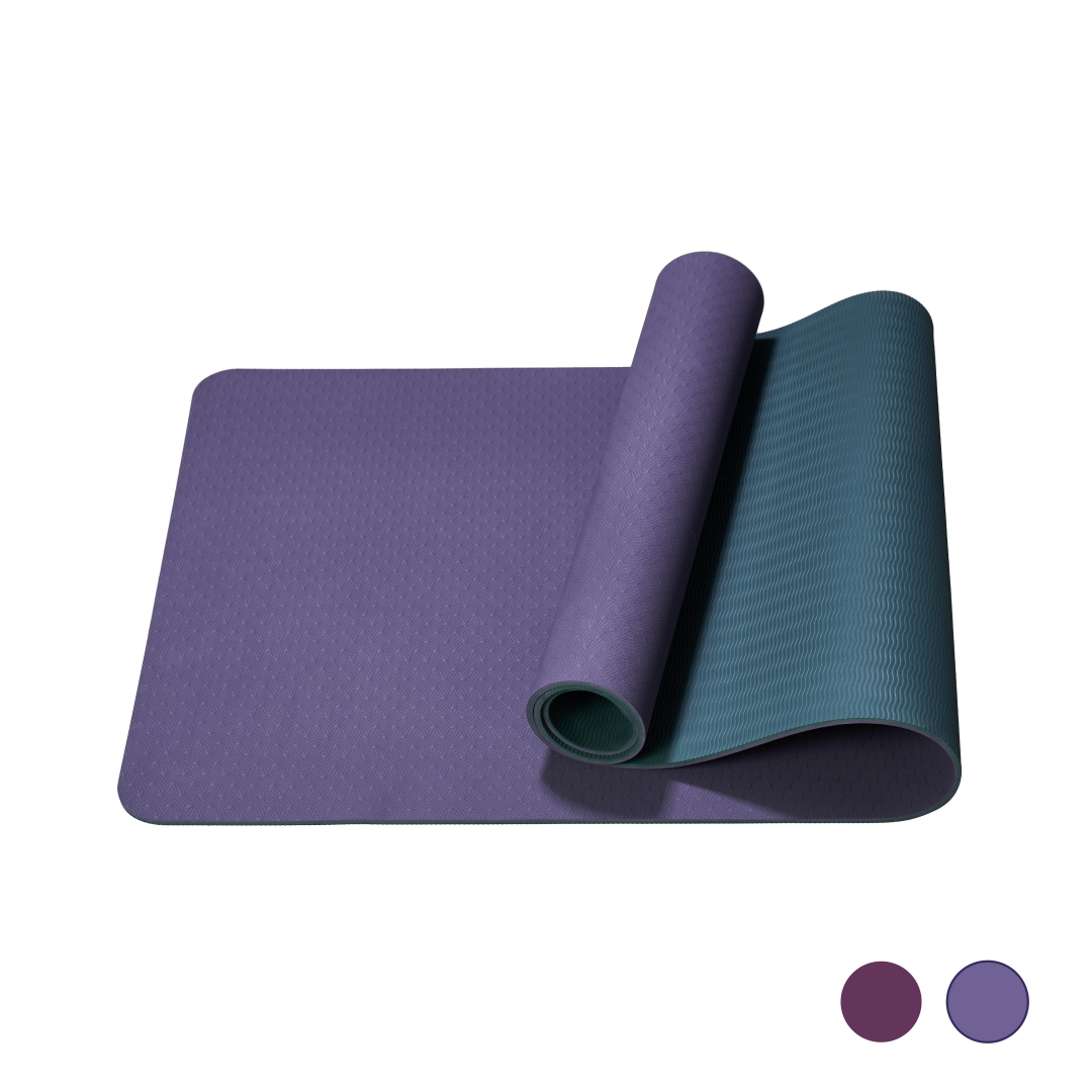 Yoga Mat, Exercise Yoga Mat With Non-Slip Design, Professional TPE Exericise Mat, 72 X 24  Multi-Purpose Workout Mat For Women, Pilates Fitness And Floor Exercises