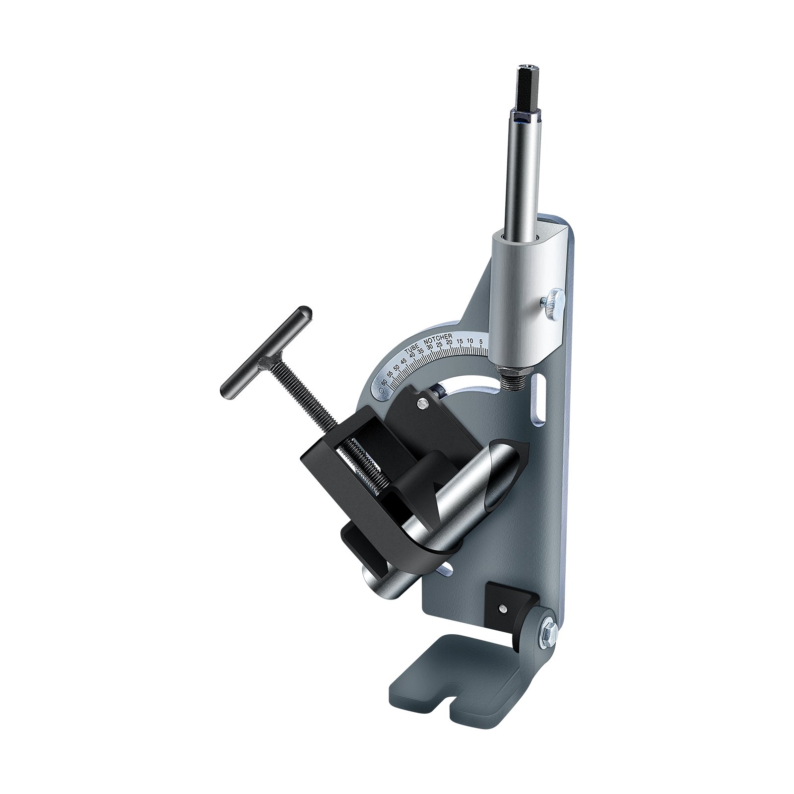 Muescadora de tubos de 1/2 a 2 pulgadas, ángulo ajustable de 0 a 60°, para metal, PVC