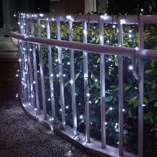 Guirnalda de Luces Solares LED de 12 Metros con 8 Modos de Iluminación