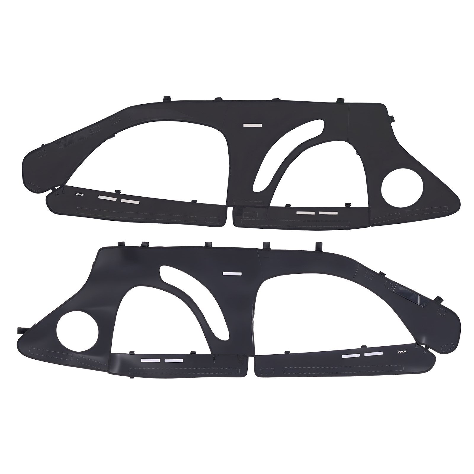 Puertas superiores suaves para cabina Polaris RZR PRO/Turbo, cremallera mejorada.