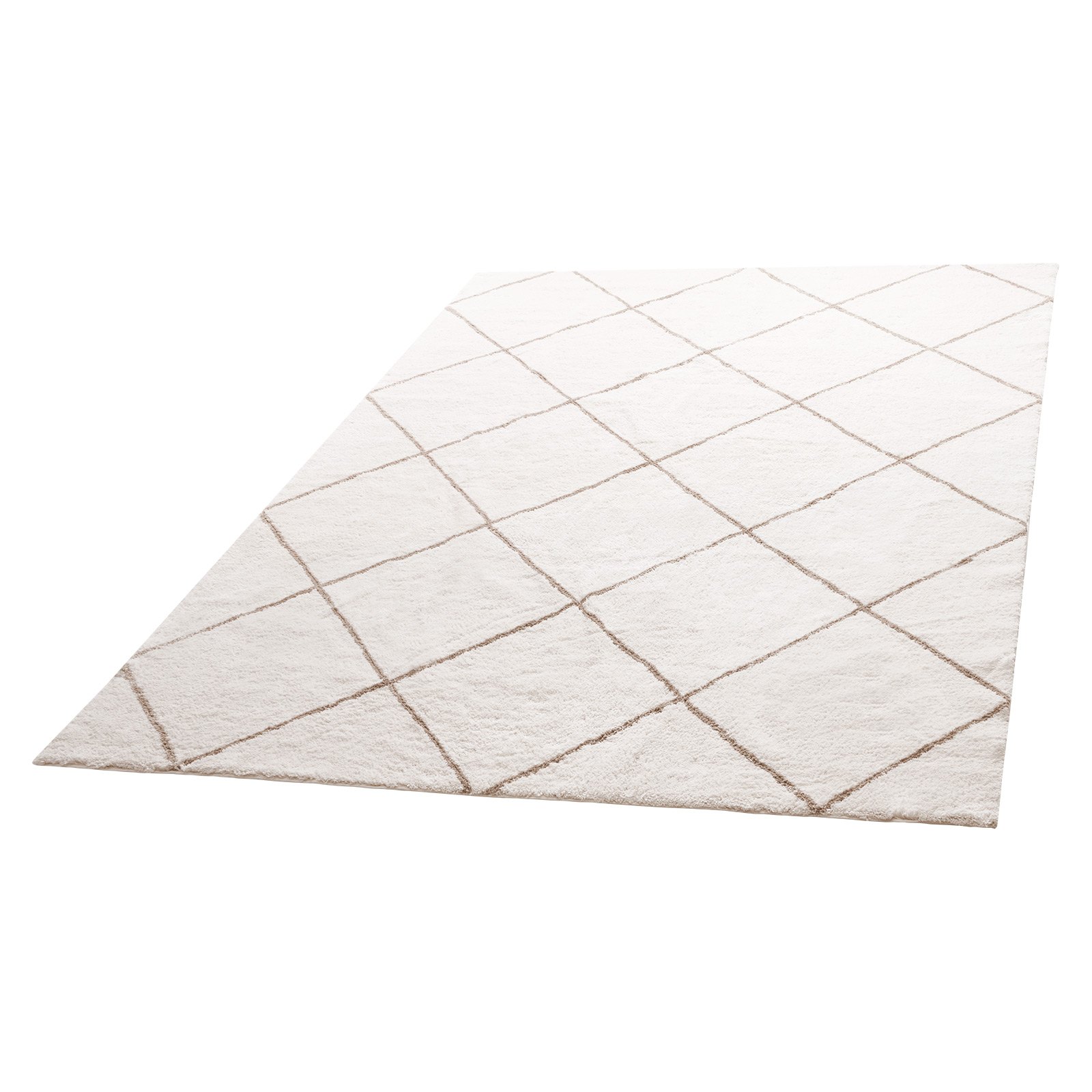 Alfombra de área de felpa 8 x 10 pies, pelo largo, gruesa, antideslizante, beige