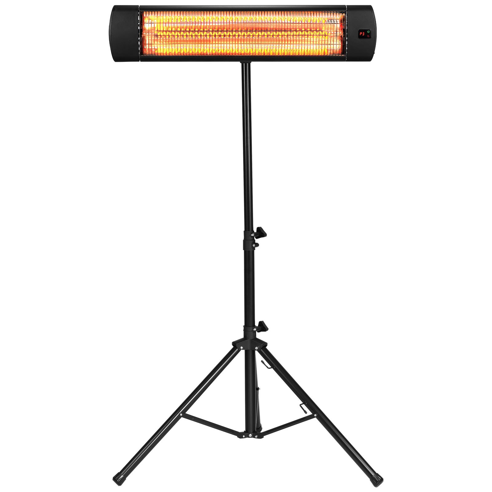 Infrared Heater, 1500W Electric Space Heater With Remote Control, LED Screen W/ 3 Speeds & Timer, Outdoor/Outdoor For Patio,Porch,Dining Room,Studio