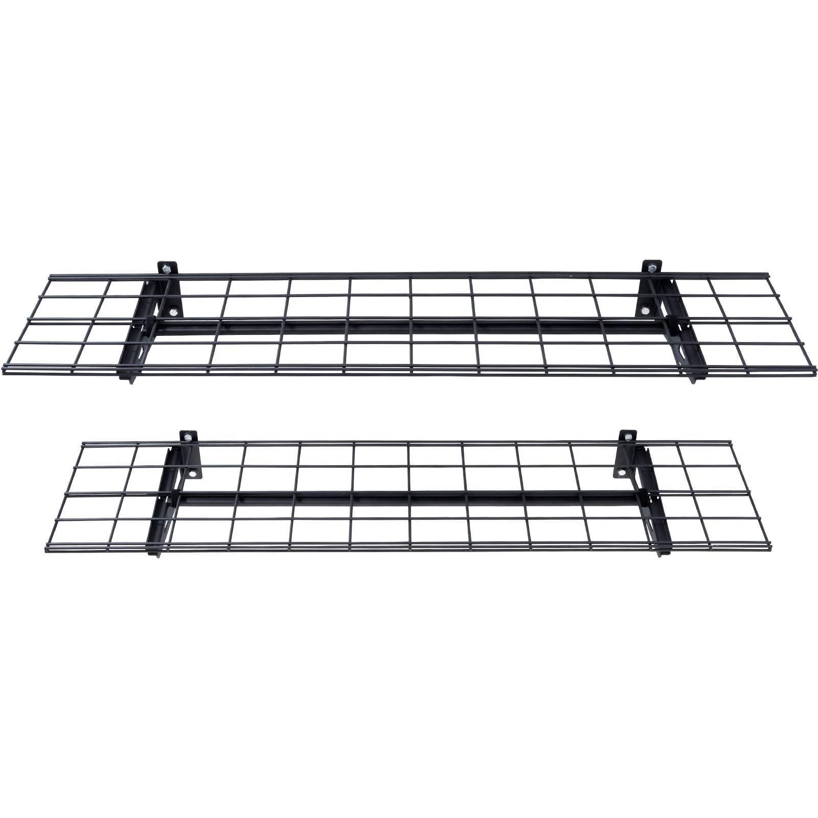 Garage Storage Shelving, 2 Pack, 4 X 1 Ft Heavy Duty Garage Shelves Wall Mounted, 400 Lbs Load Capacity(Total) Garage Storage Rack Floating Shelves, Suitable For Shop, Shed, Garage Storage