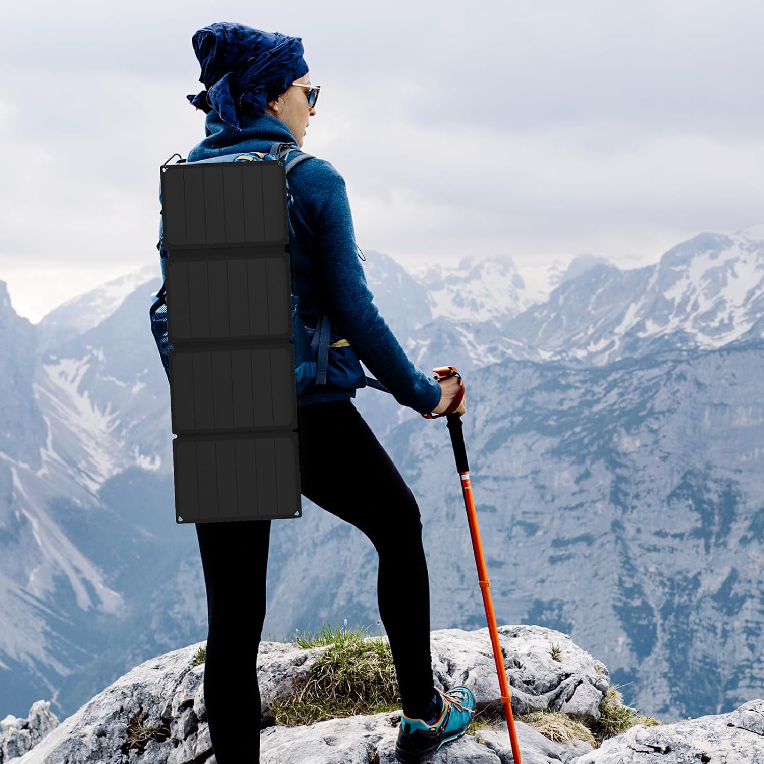 Cargador Solar Portátil Plegable de 36W con USB para Teléfono