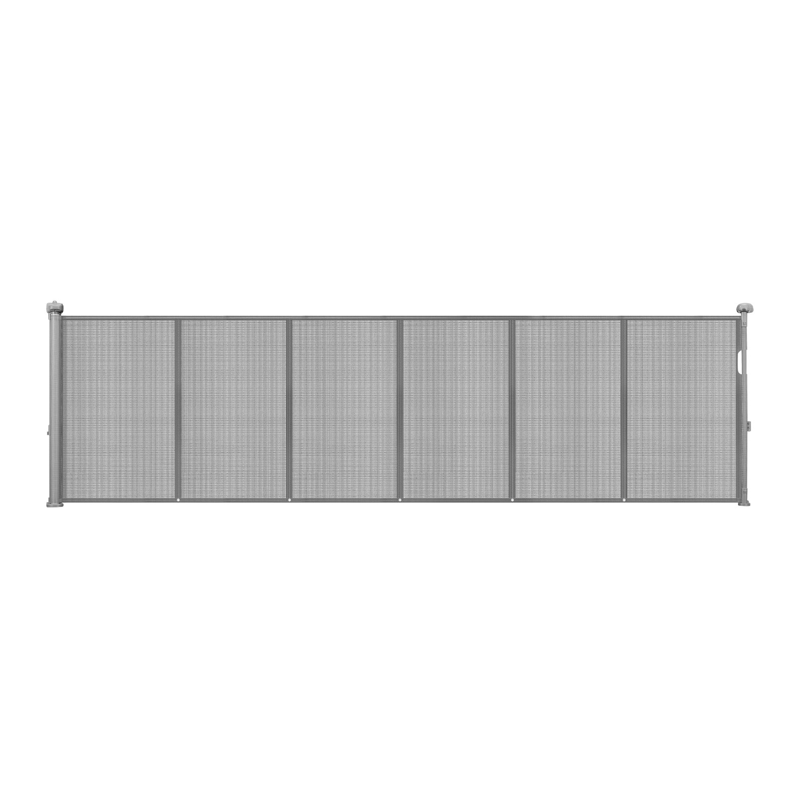 Retractable Baby Gate, 34 Inch Tall, Extends Up To 110 Inch Wide, Retractable Gate For Kids Or Pets, Mesh Material, Easy To Install For Indoor Stairs, Doorways, Hallways, Playrooms, Gray